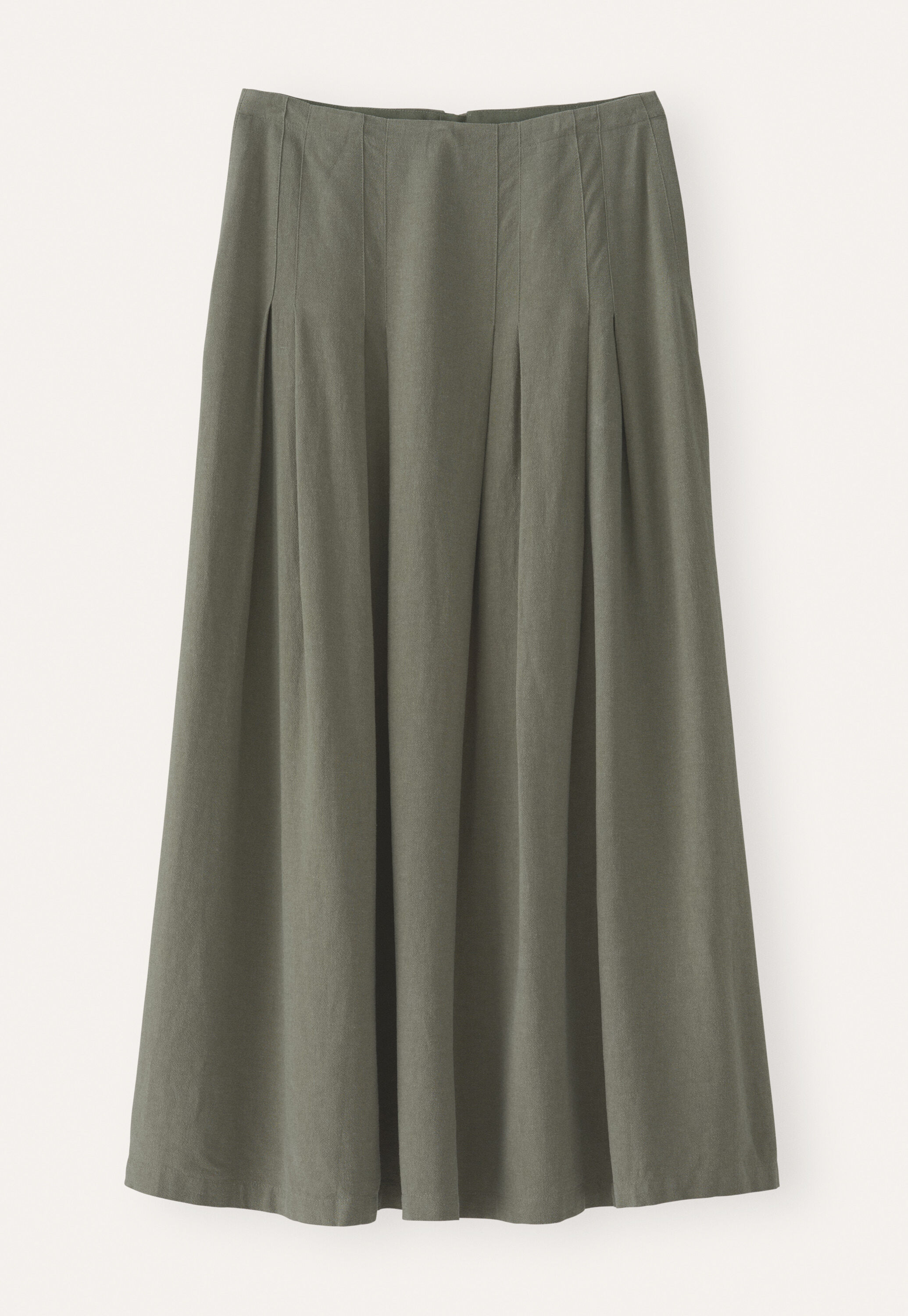 POETRY - EcoVero™ viscose & linen pleated skirt