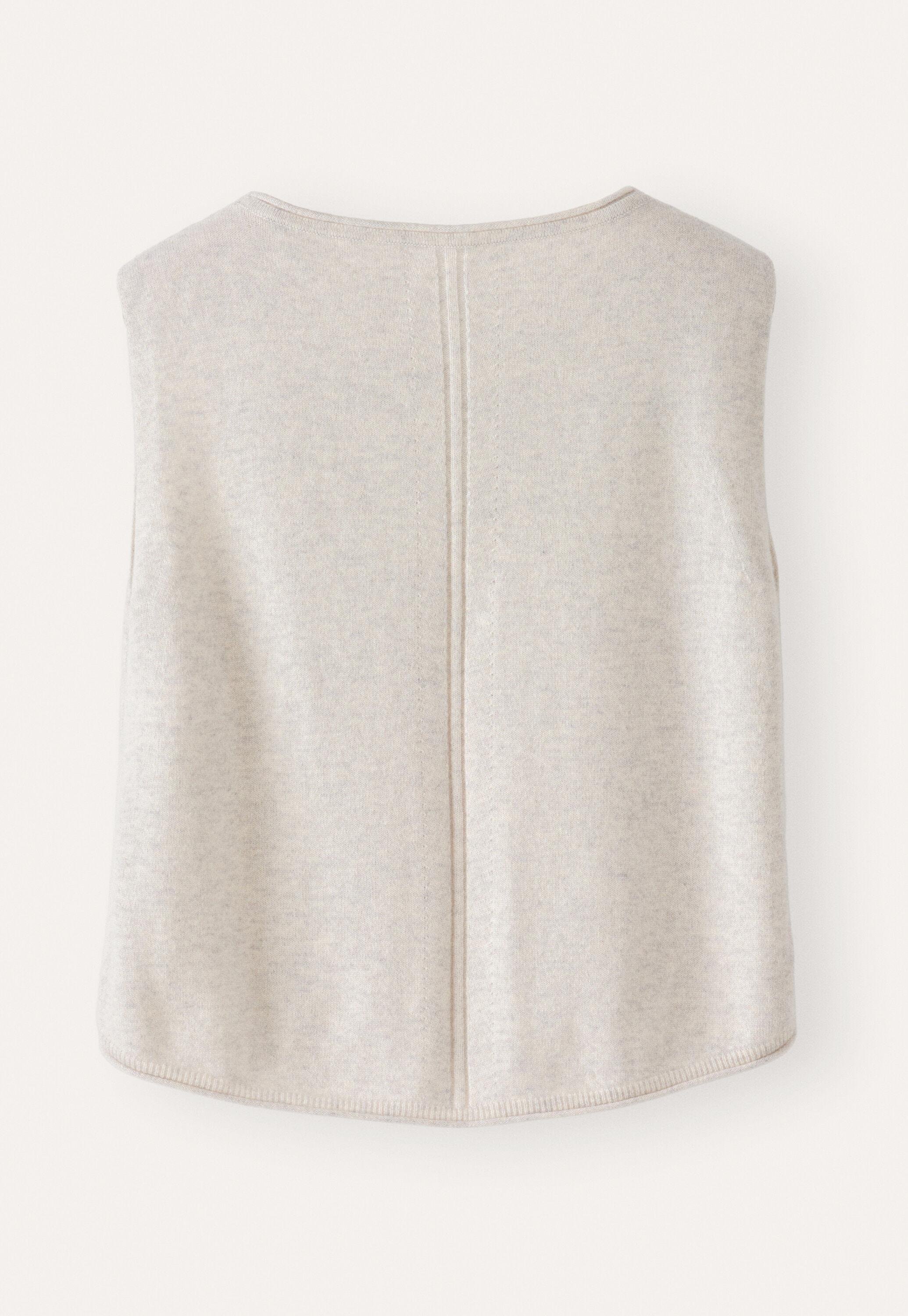 Knitted sleeveless sweater