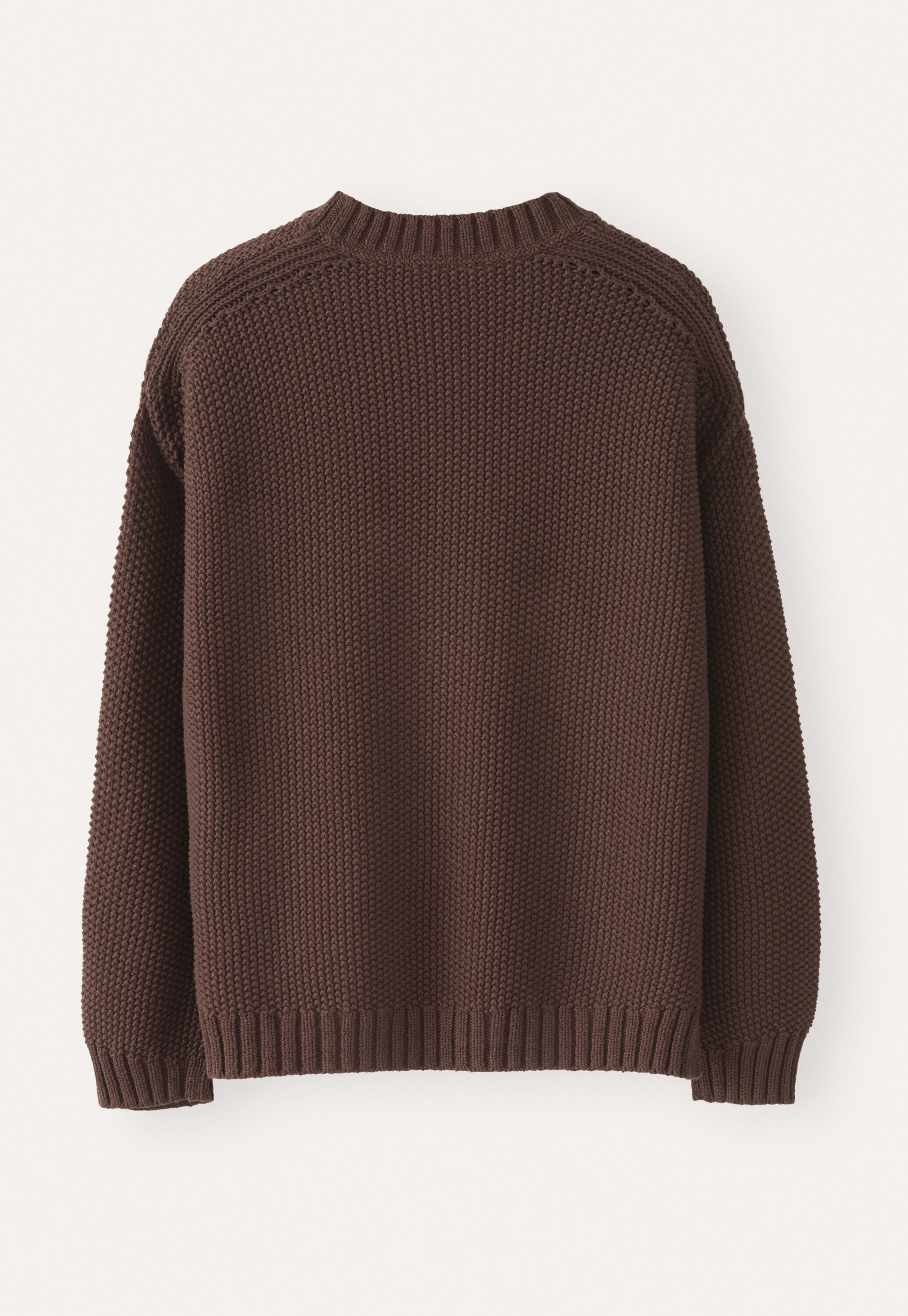 Moss-stitch sweater