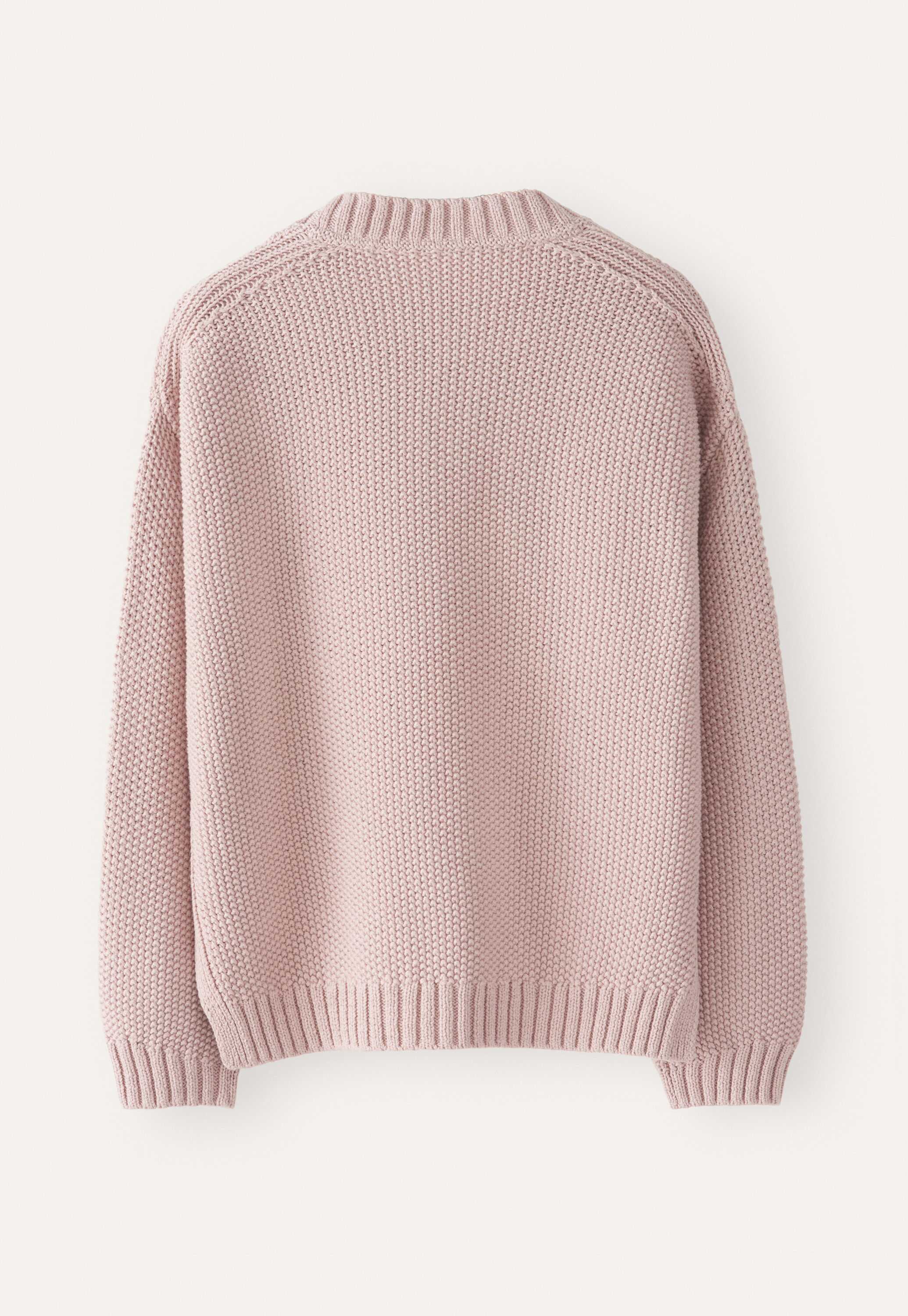 Moss-stitch sweater
