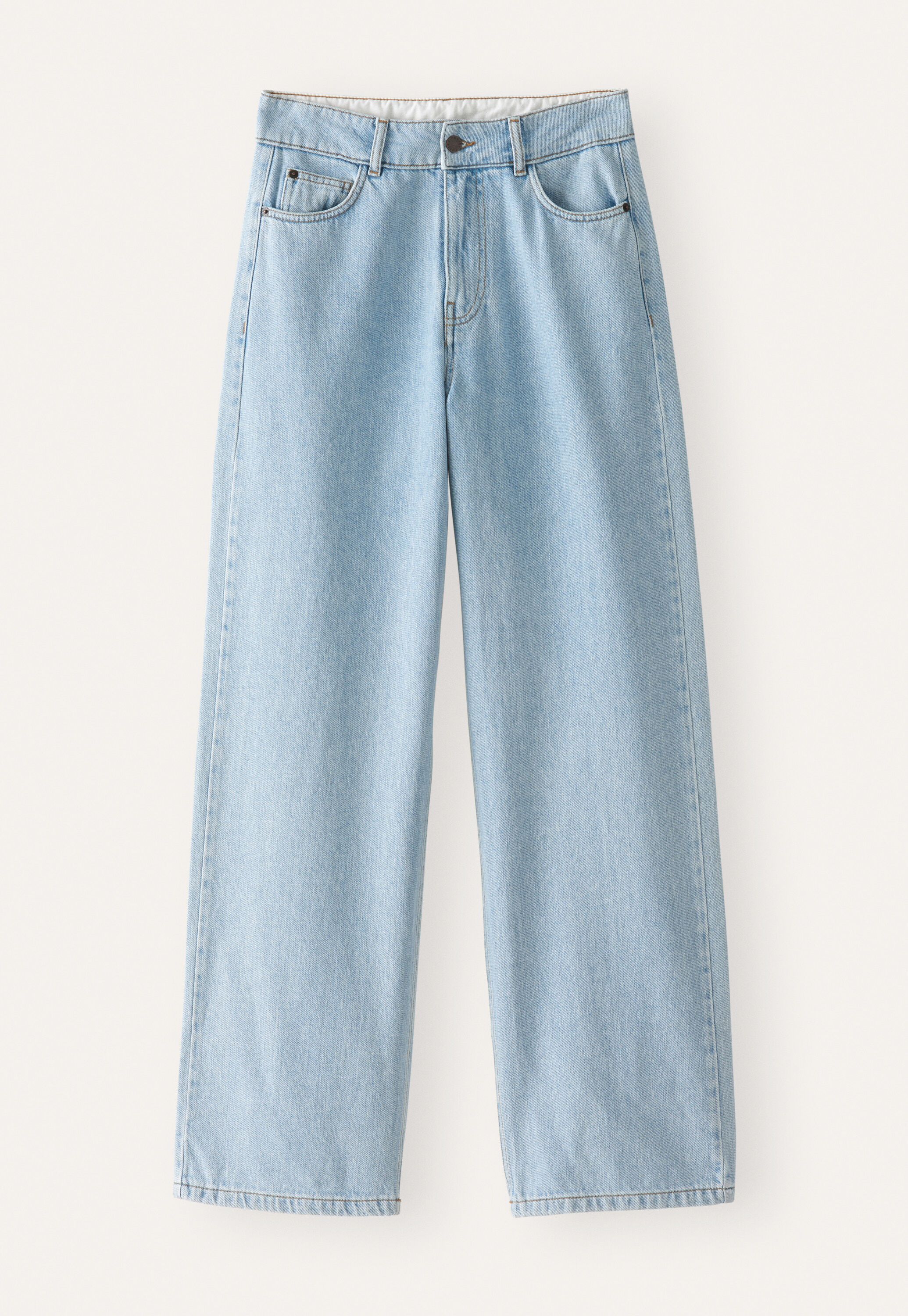 Straight-leg jeans