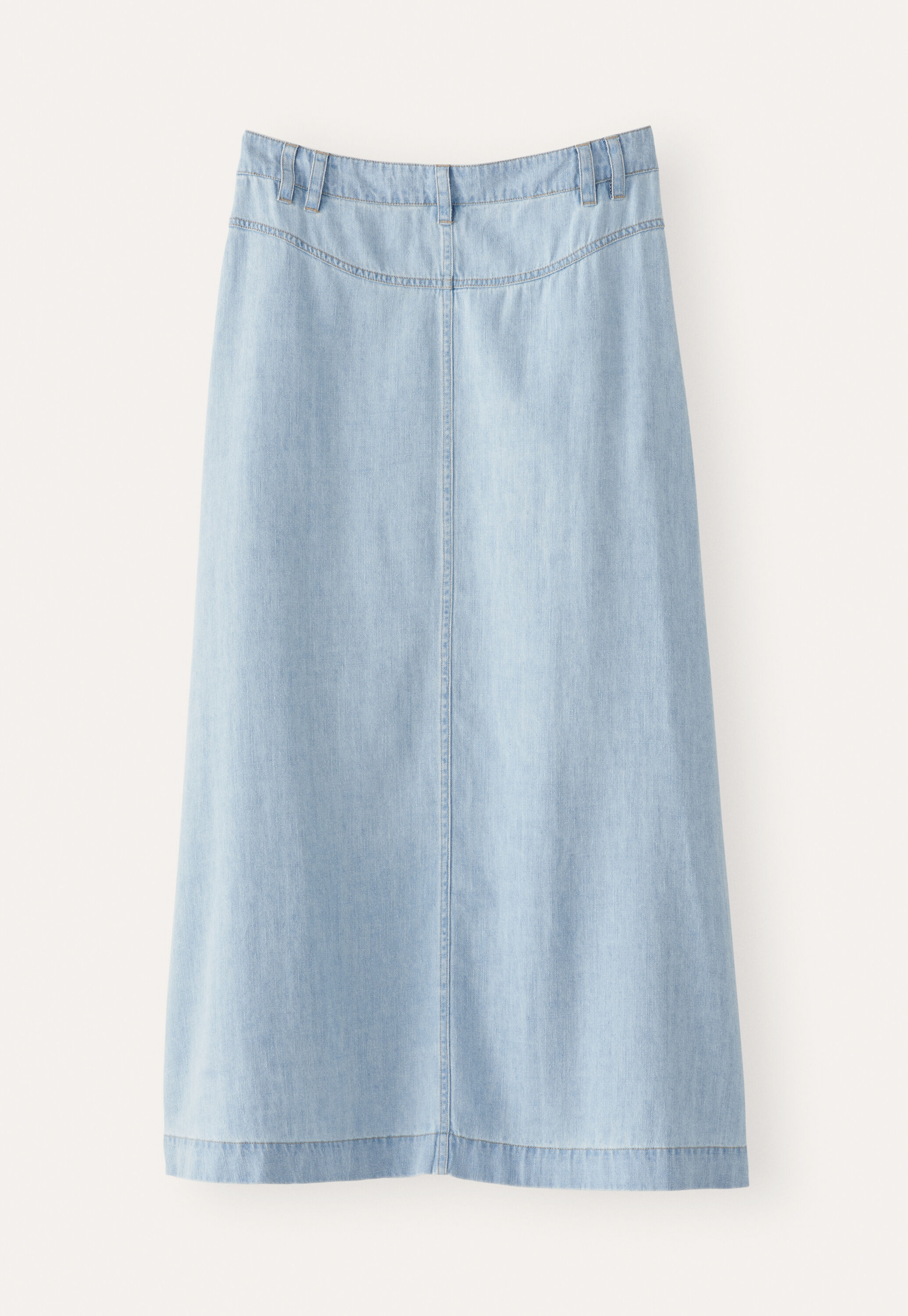 Indigo-dyed skirt