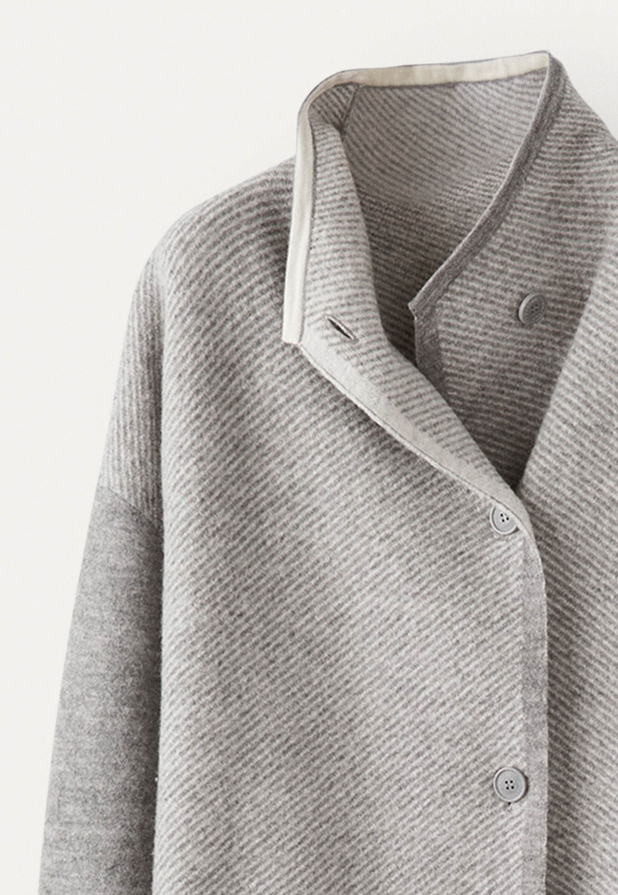 Funnel-neck coat