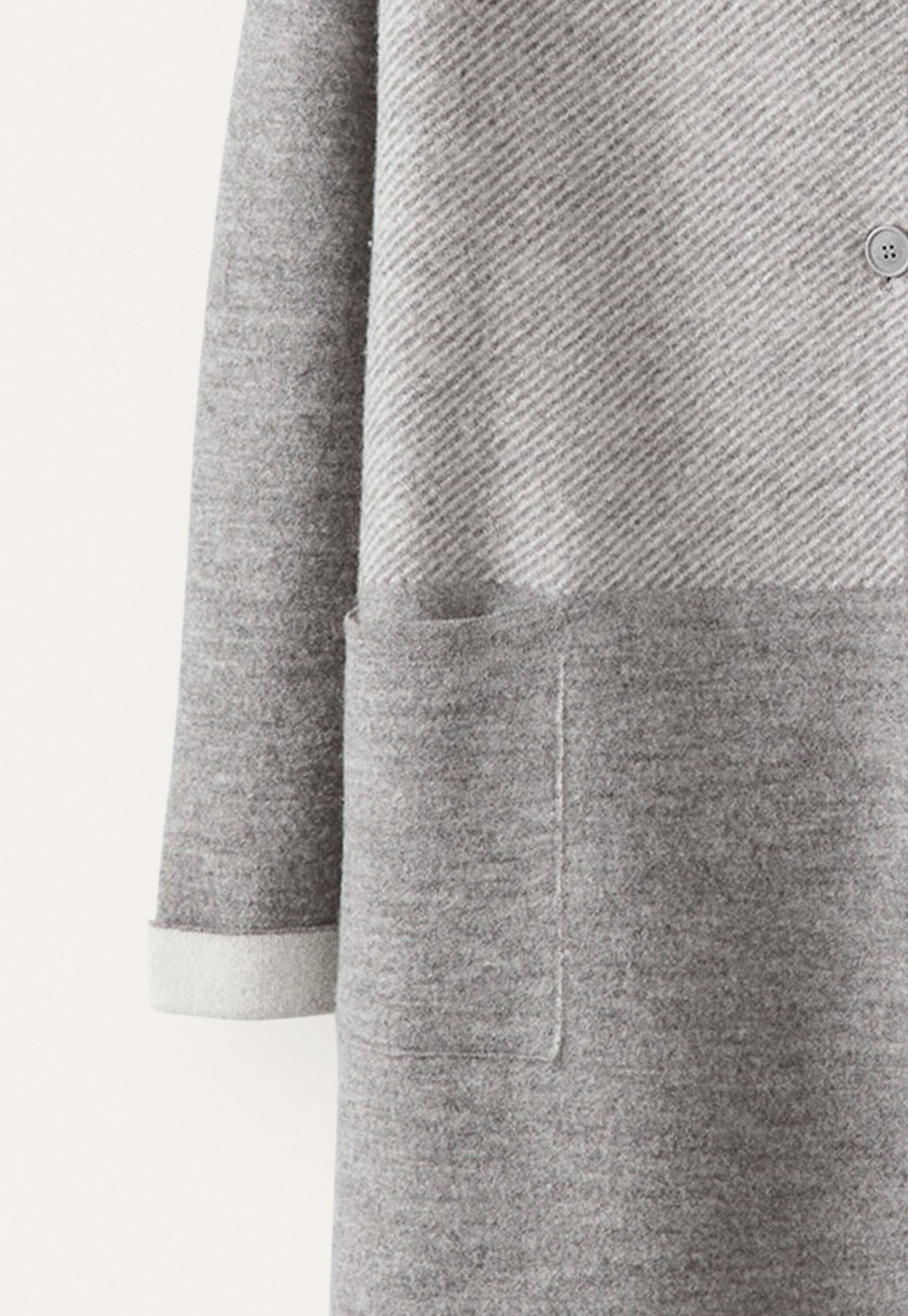 Funnel-neck coat