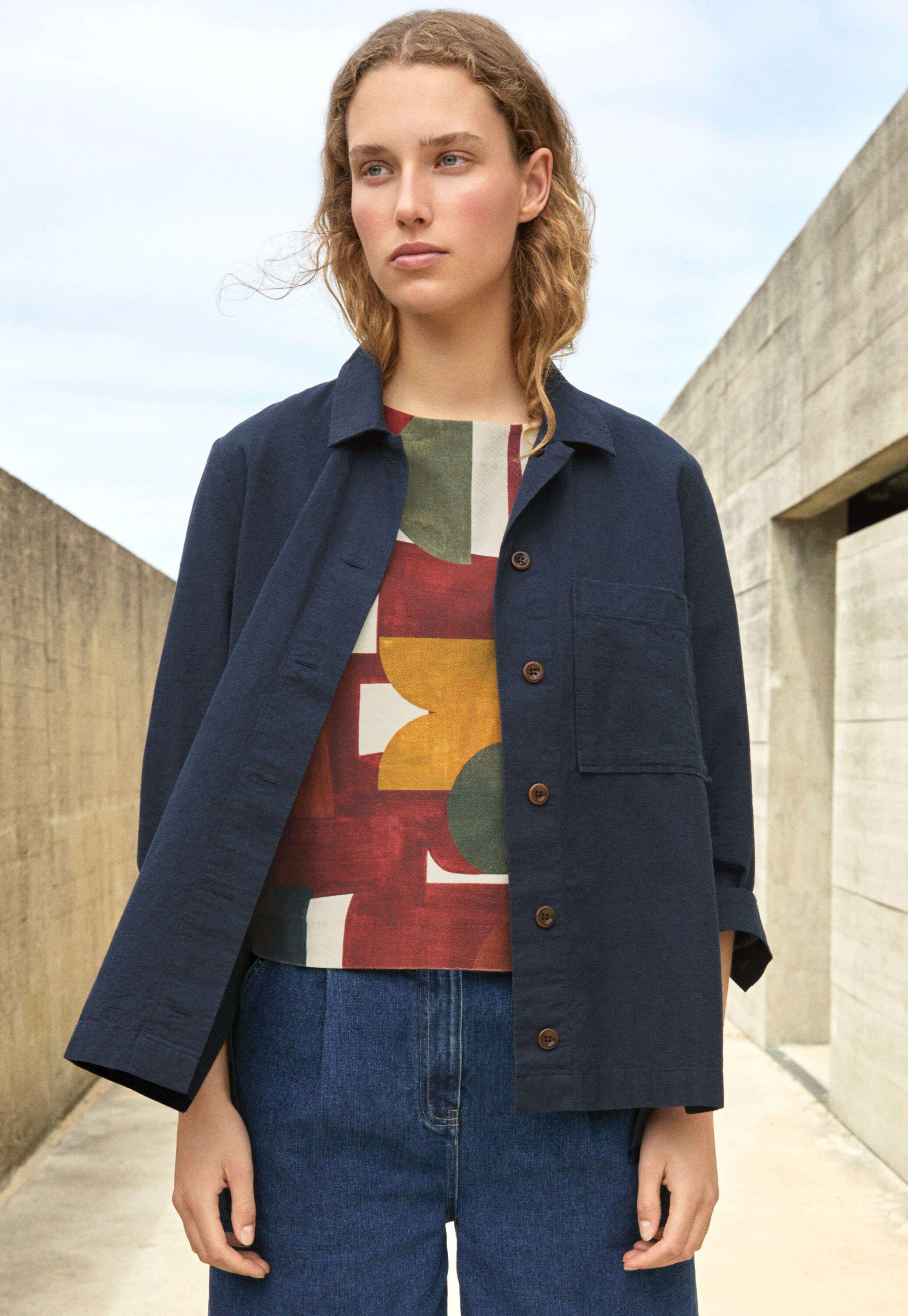 Structured overshirt