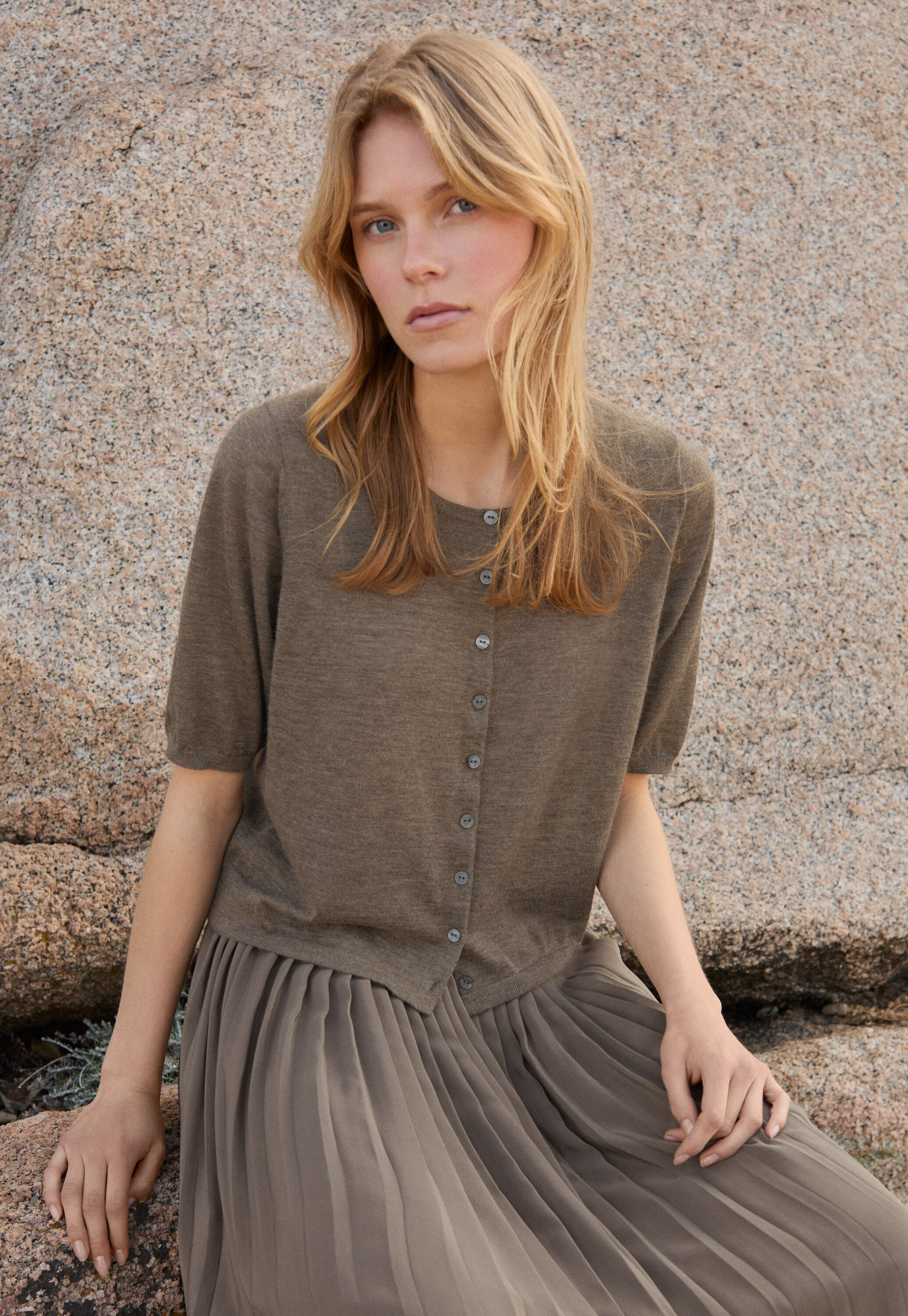 Button-through sweater