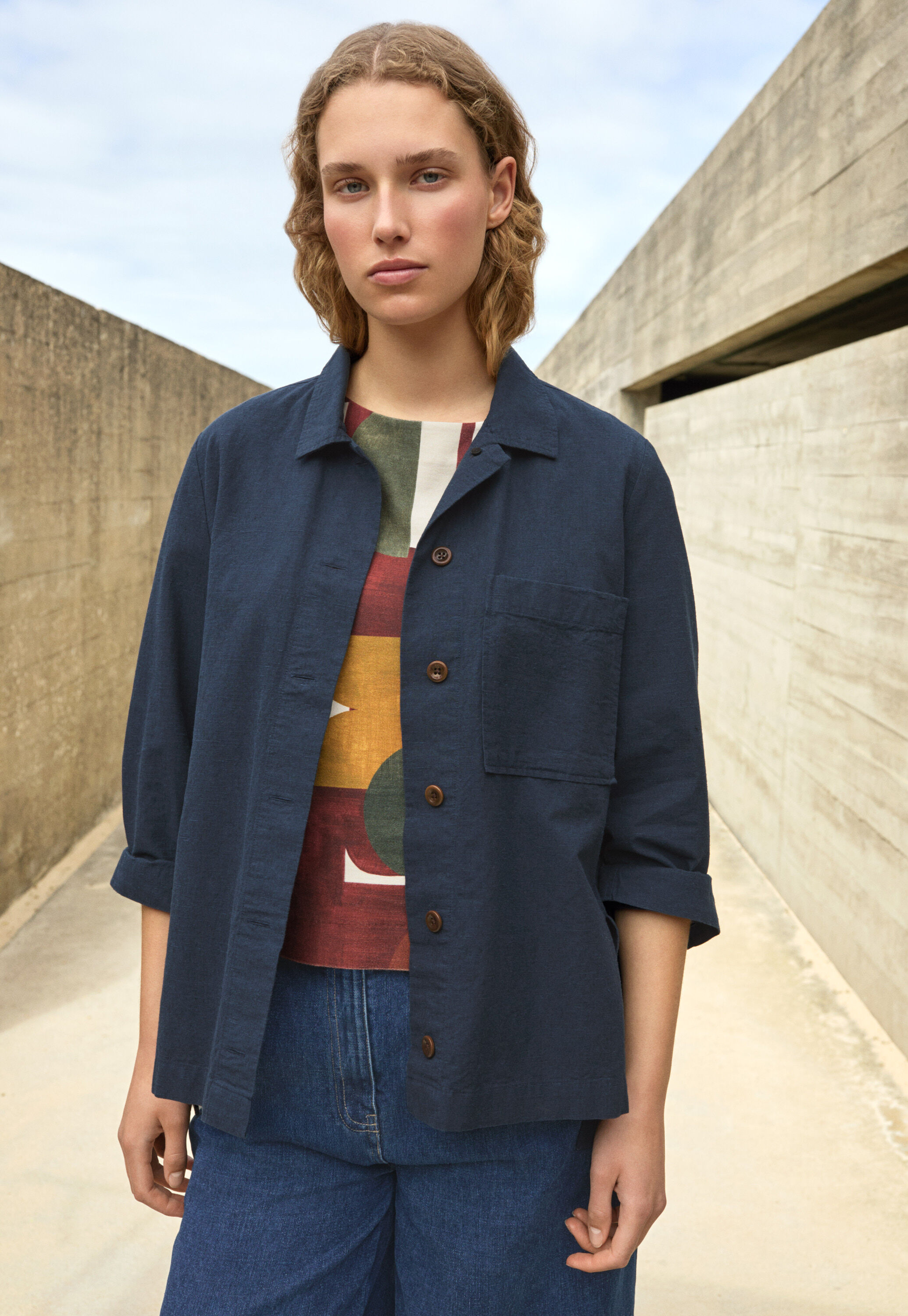 Structured overshirt