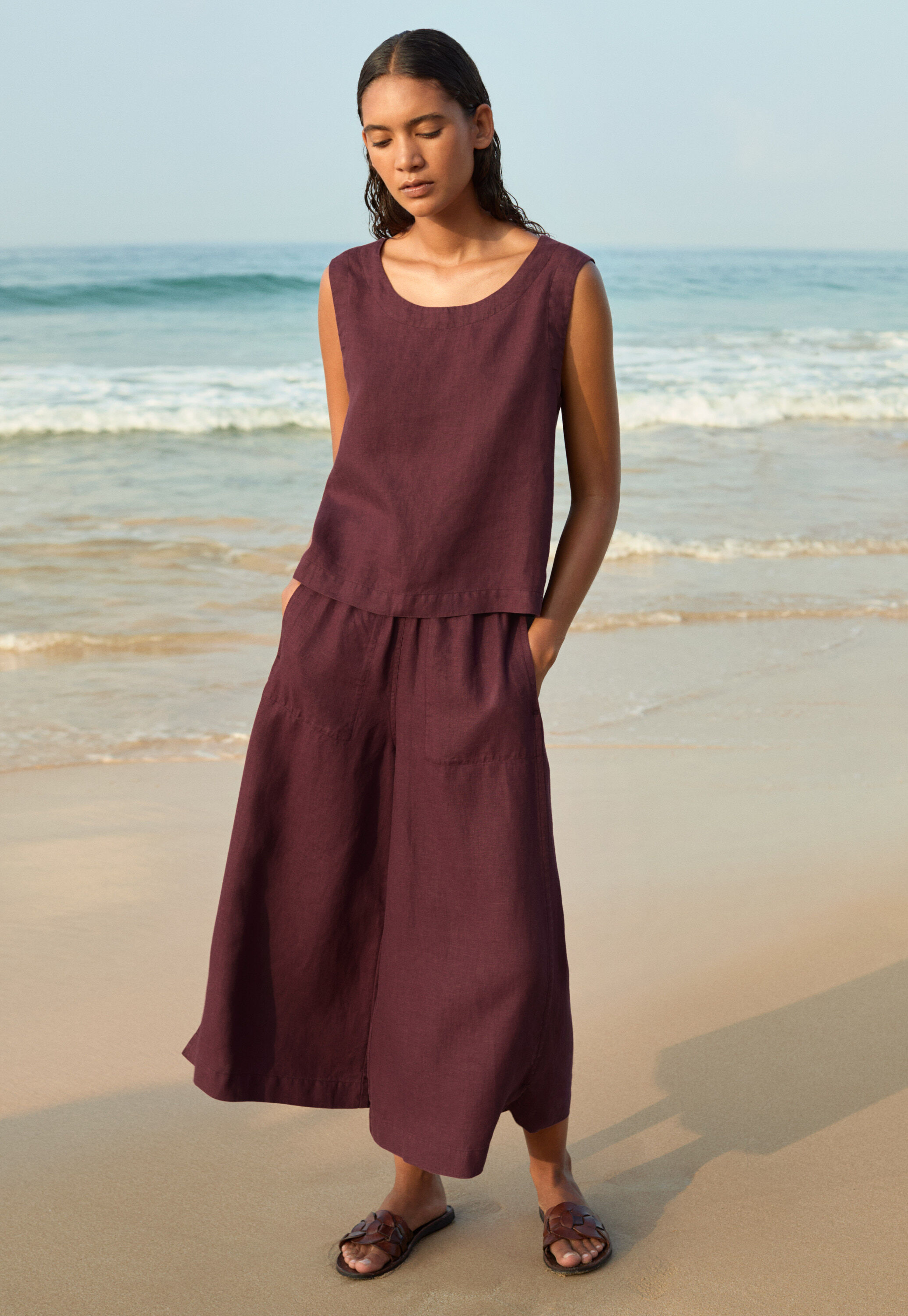 Wide & cropped culottes