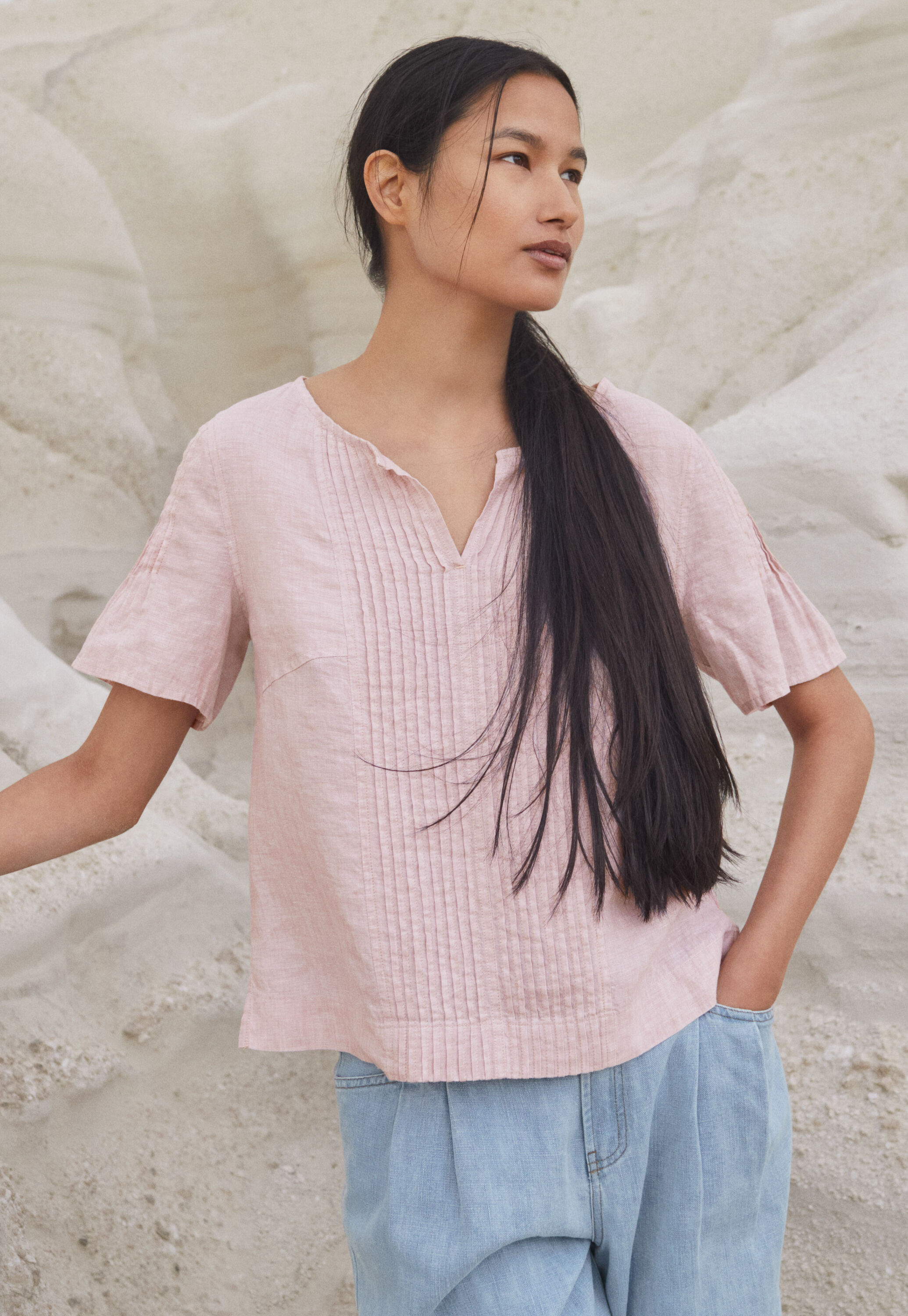 Tuck-detail top