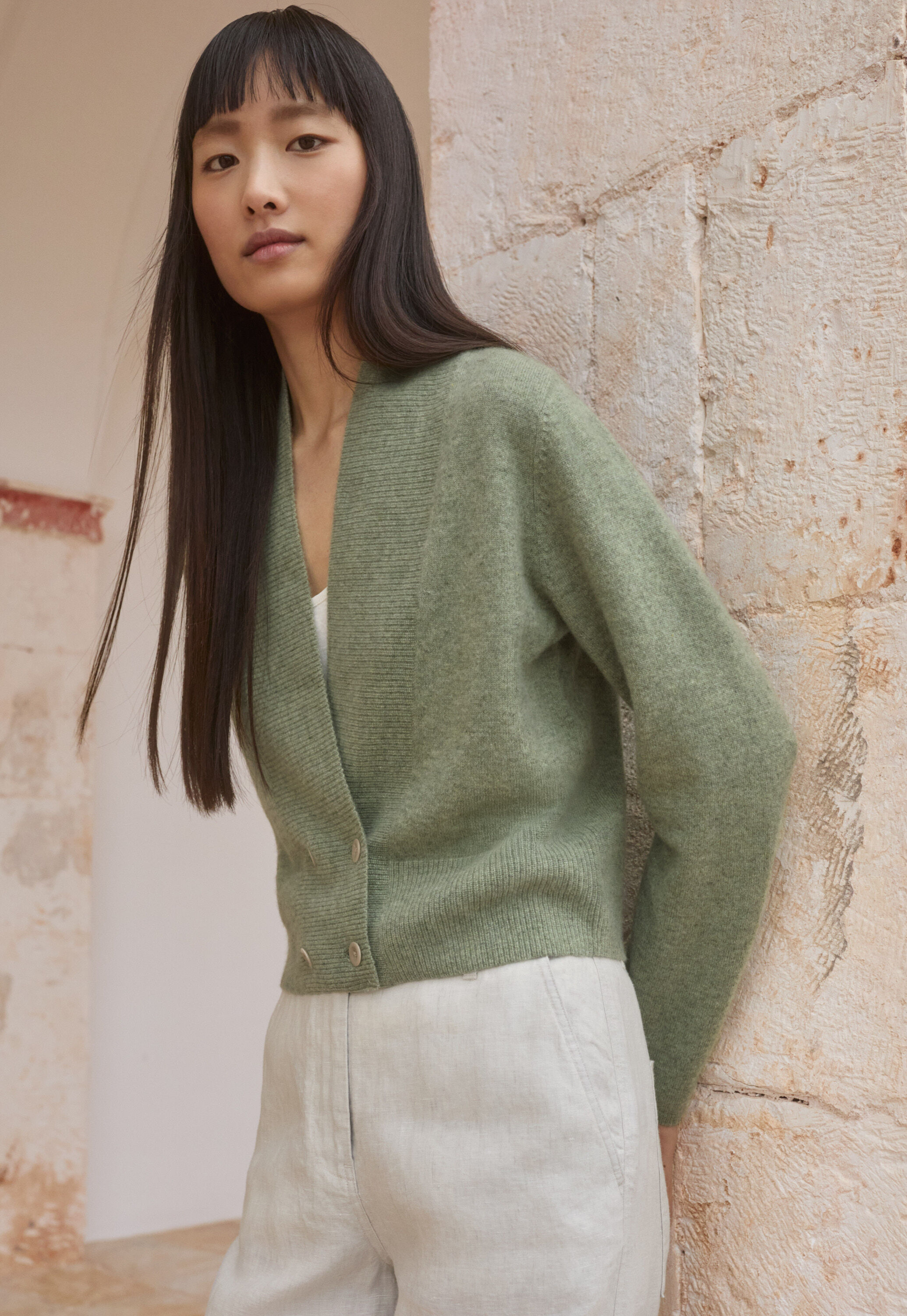 Double-breasted cardigan