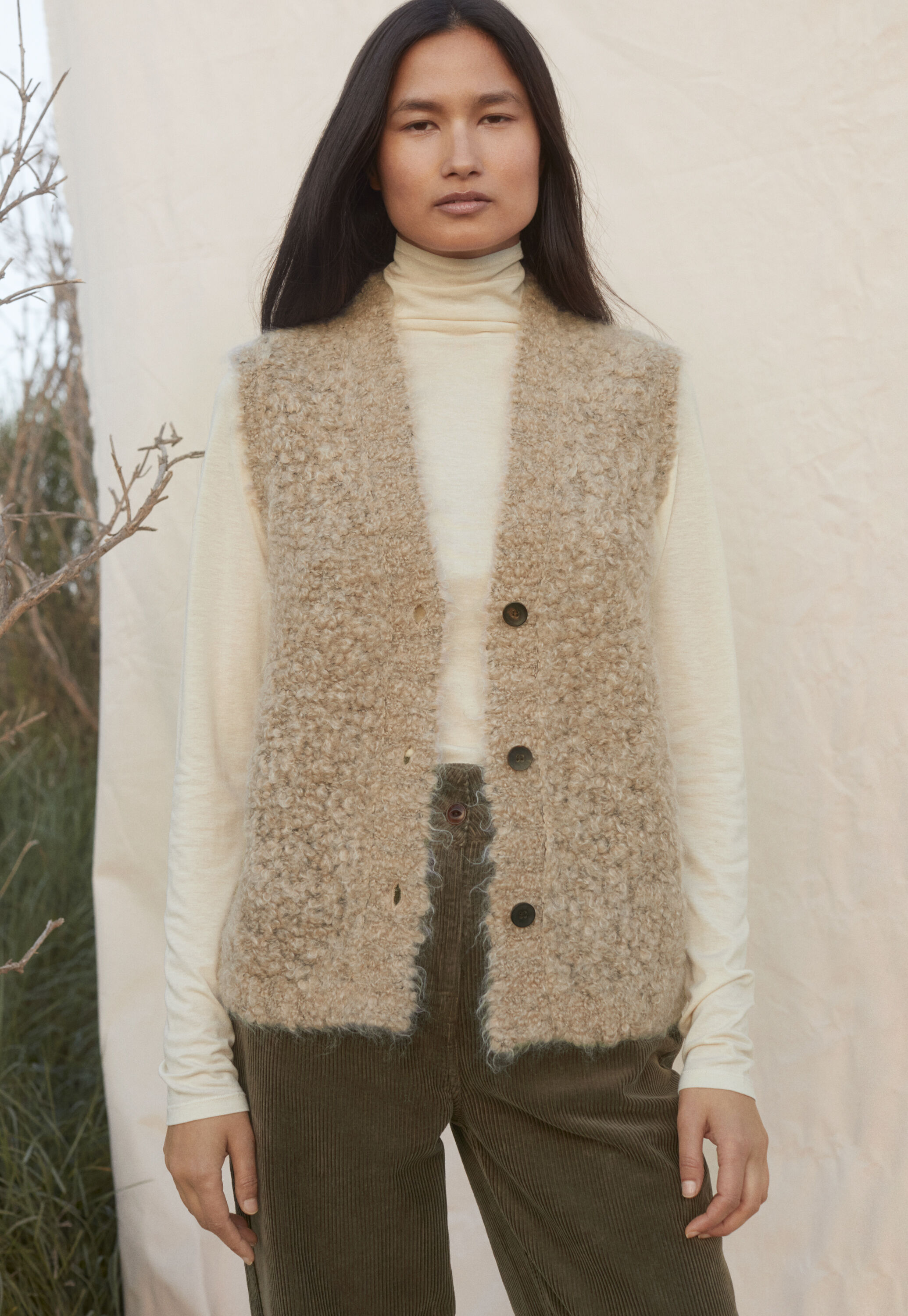 Knitted waistcoat