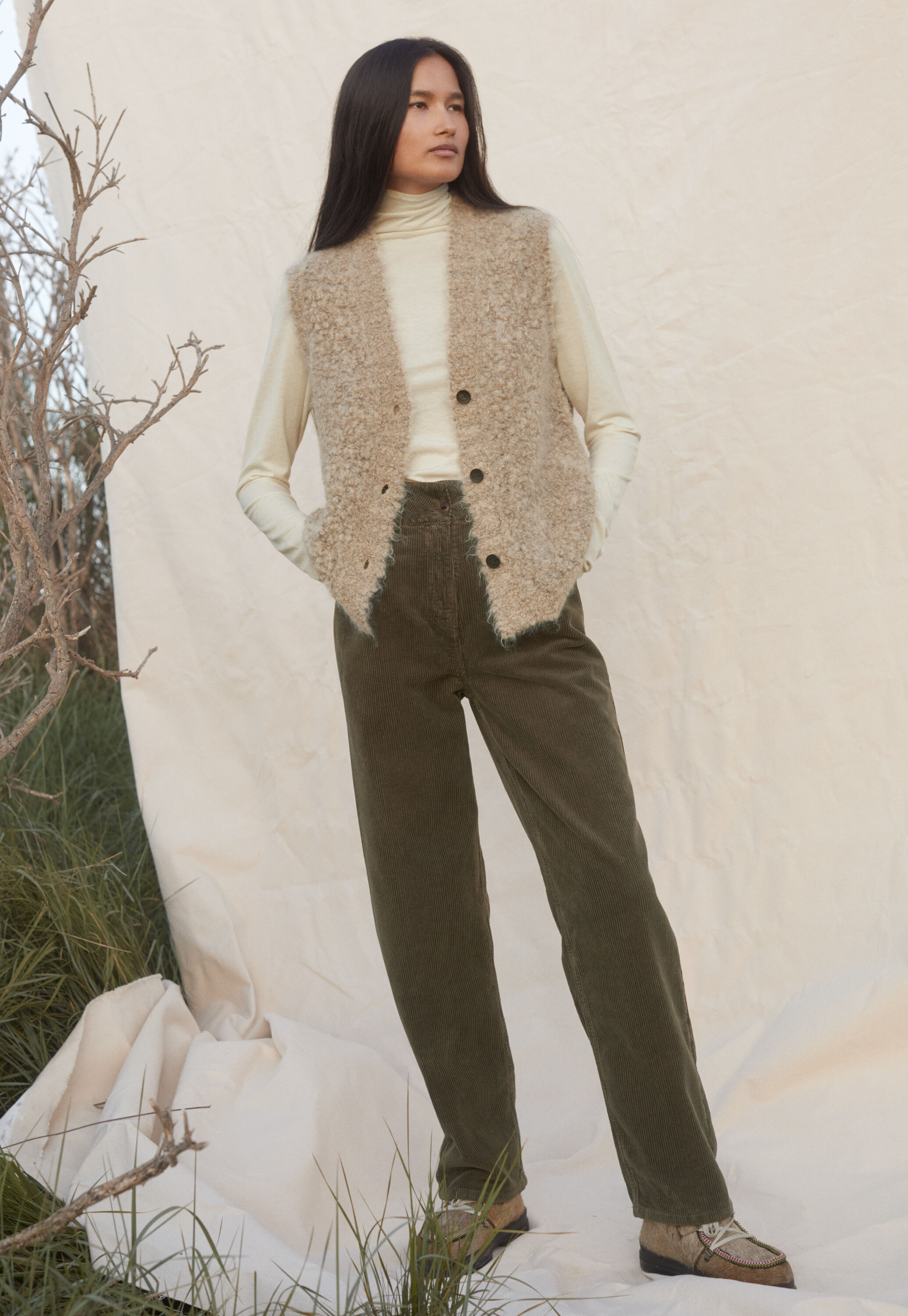 Knitted waistcoat