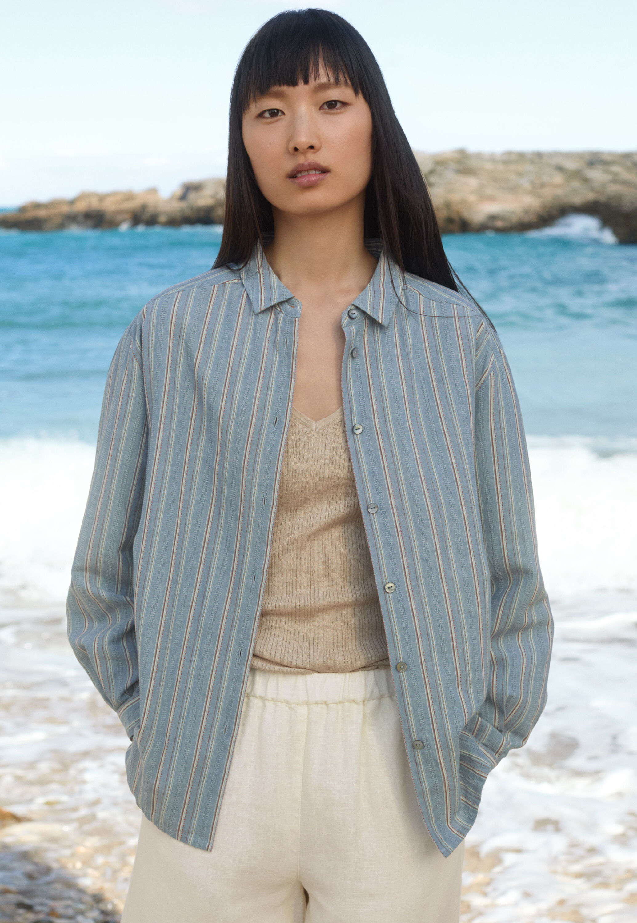 Striped overshirt