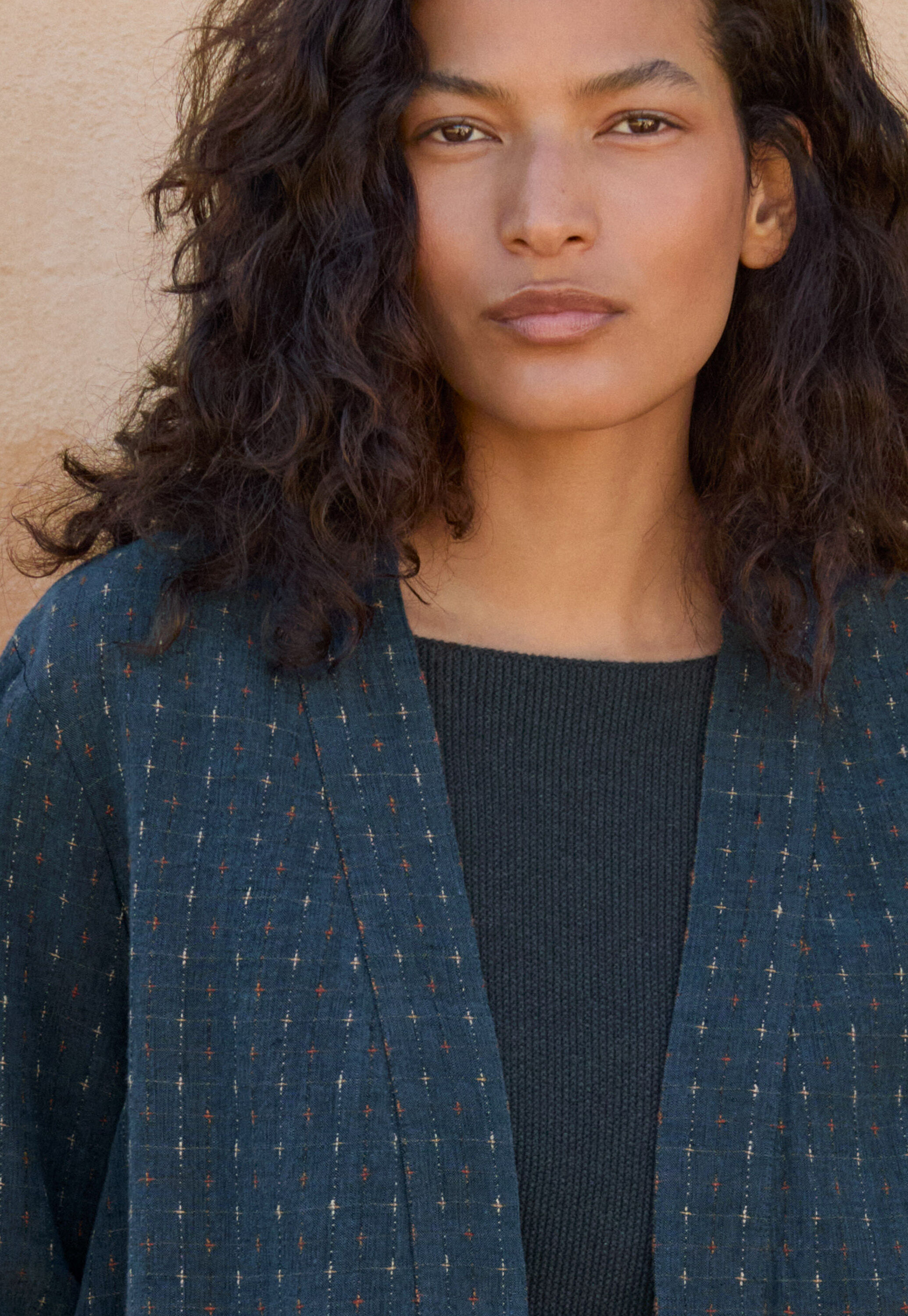Edge-to-edge cardigan