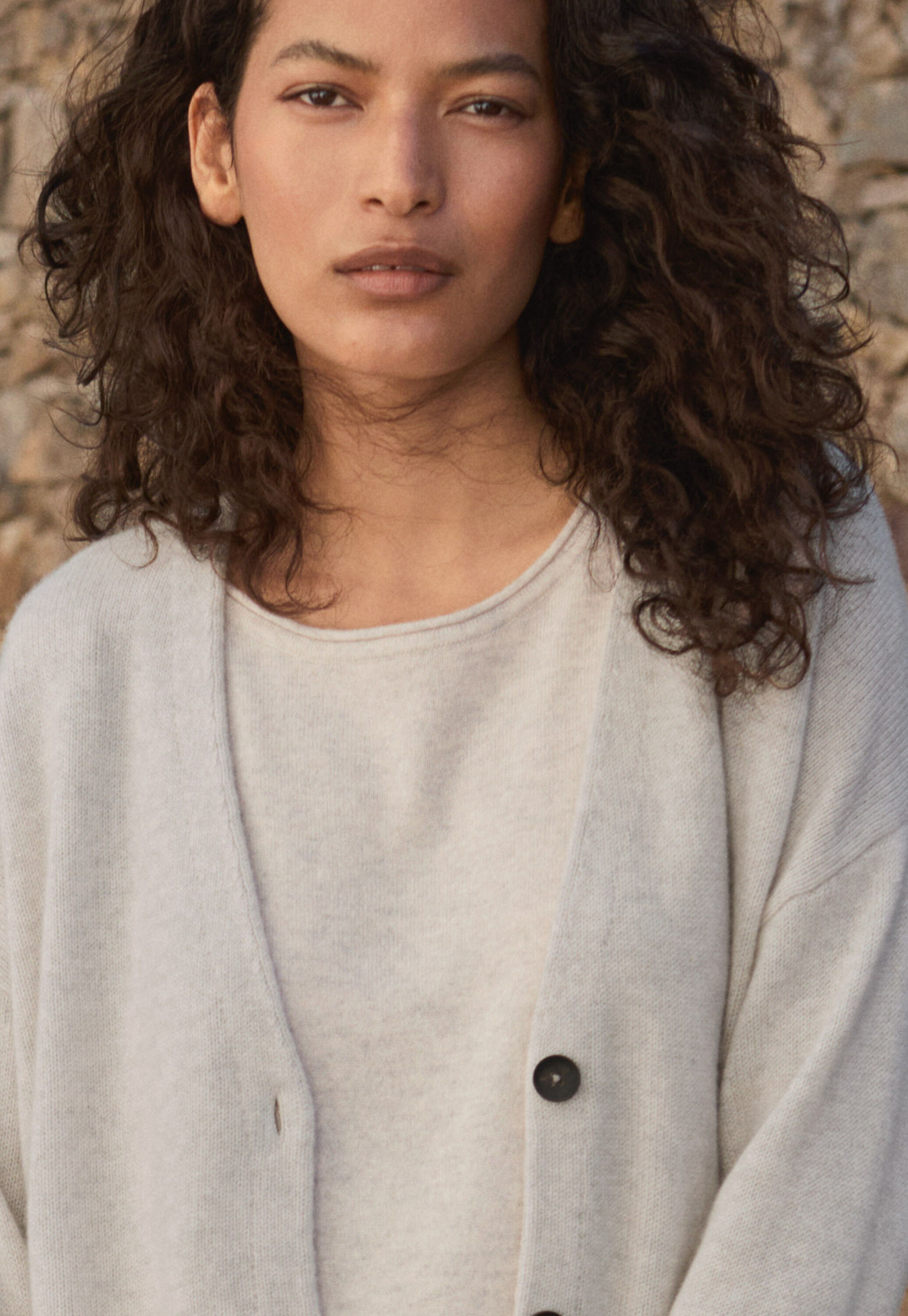 V-neck cardigan