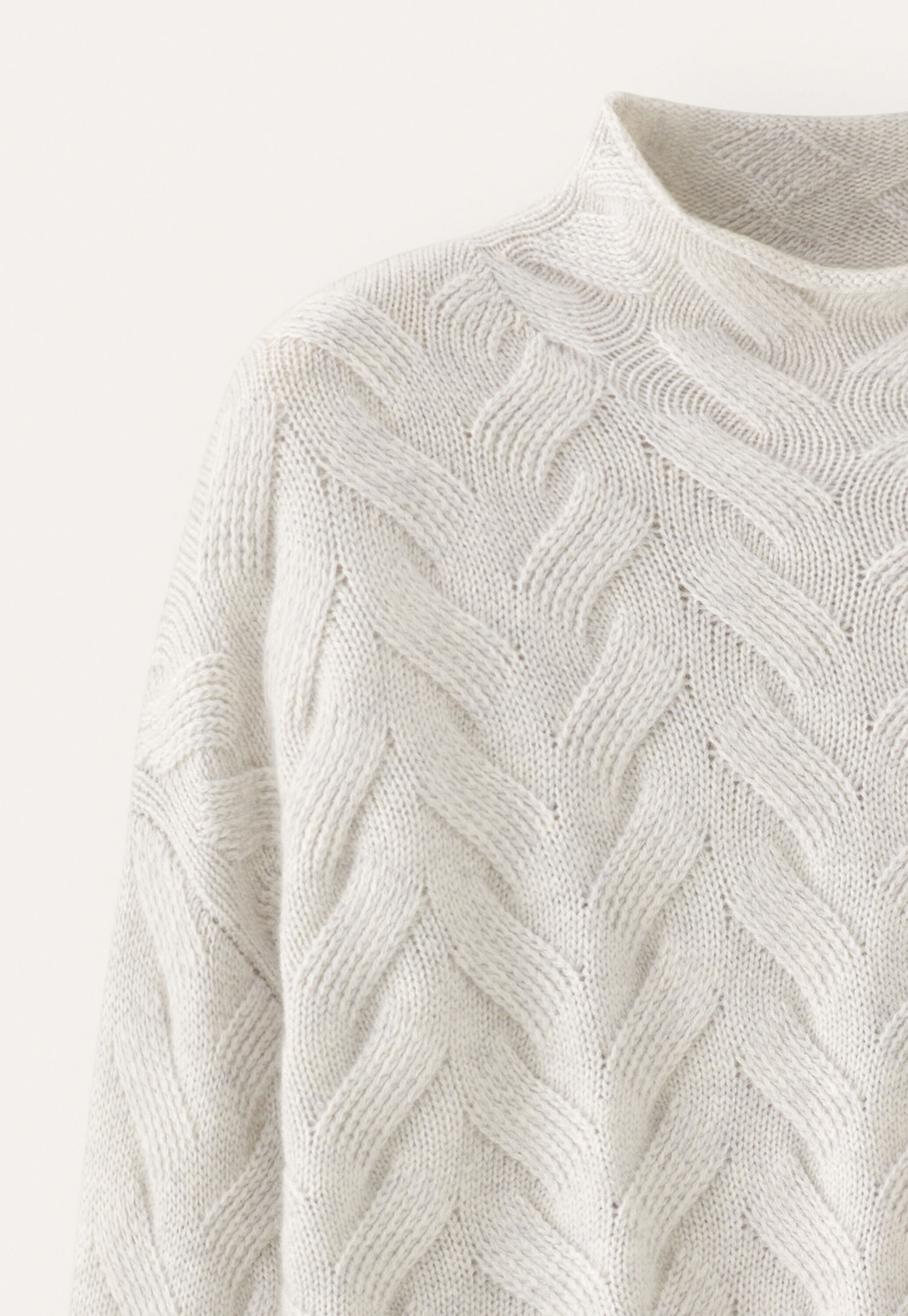 Cable sweater