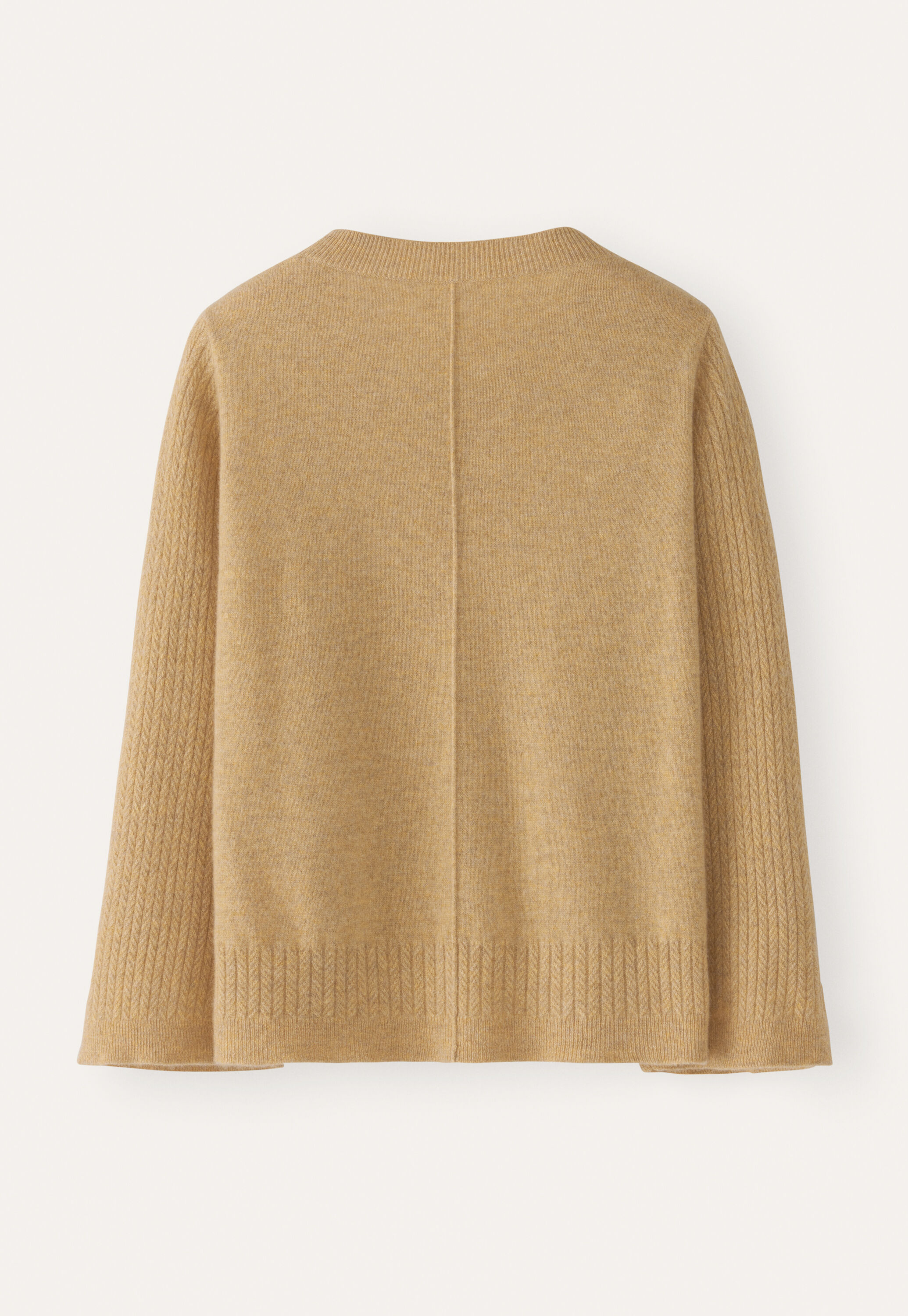 Cable-stitch-sleeve sweater