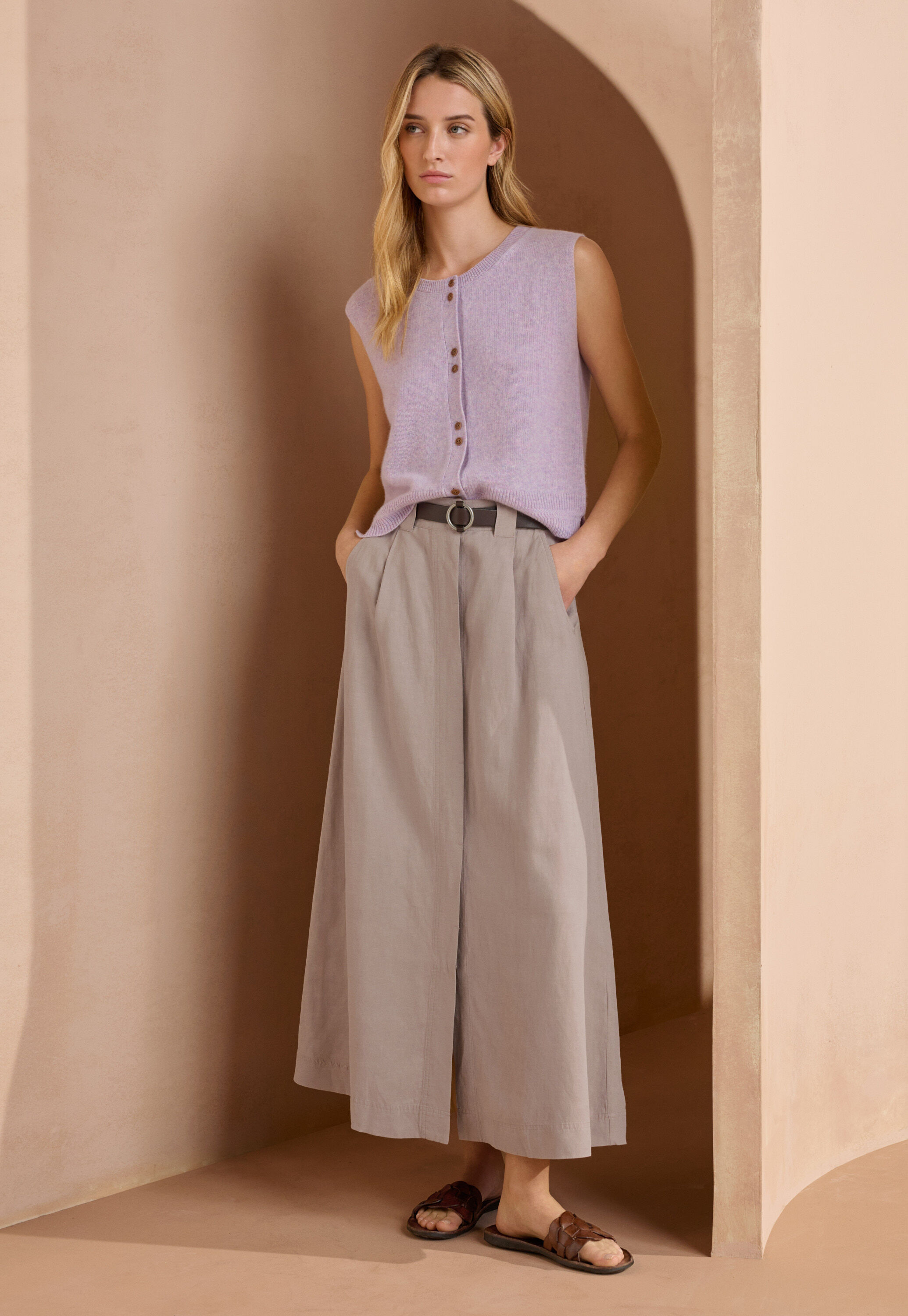 Button-front skirt