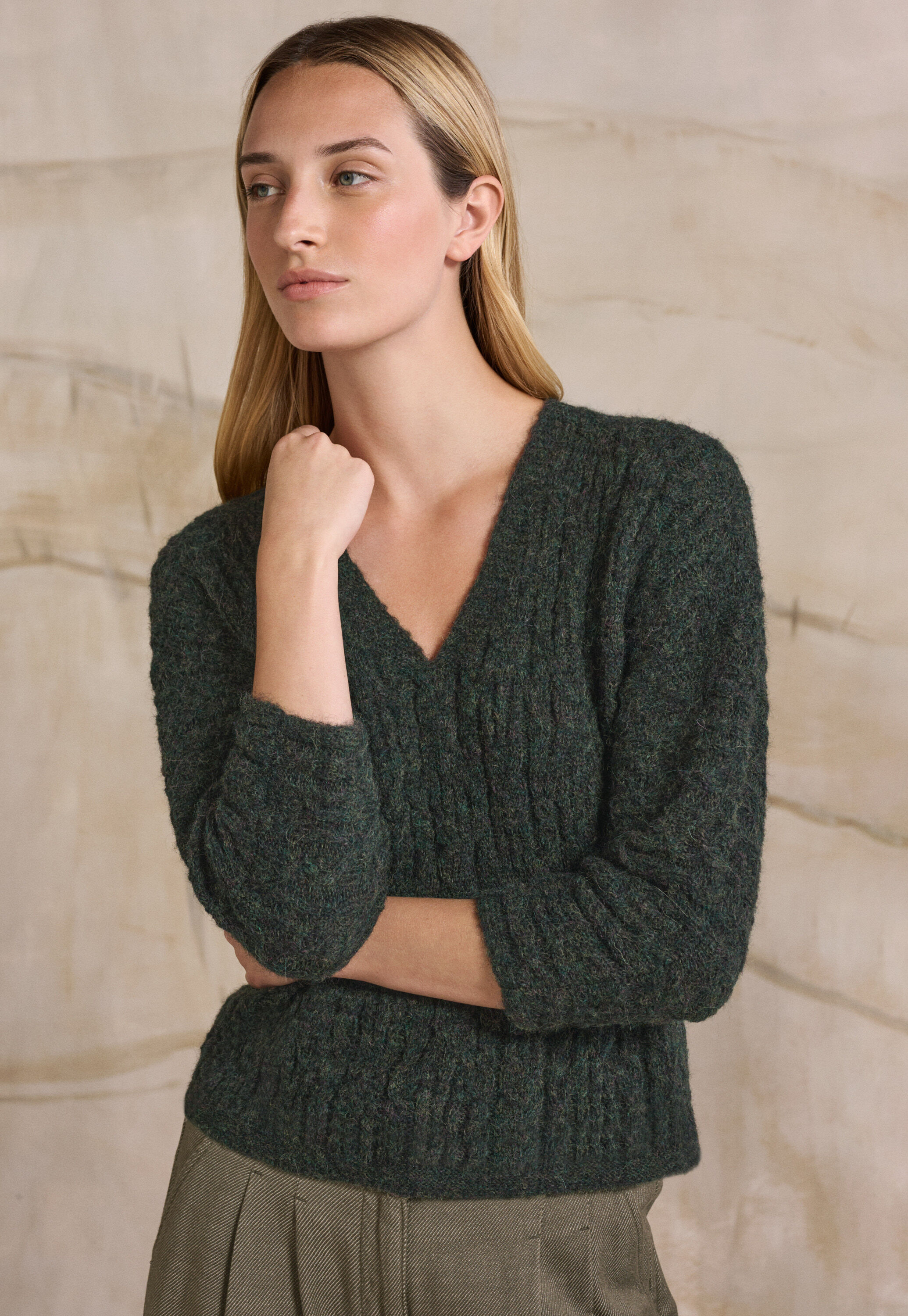 Stitch v-neck sweater