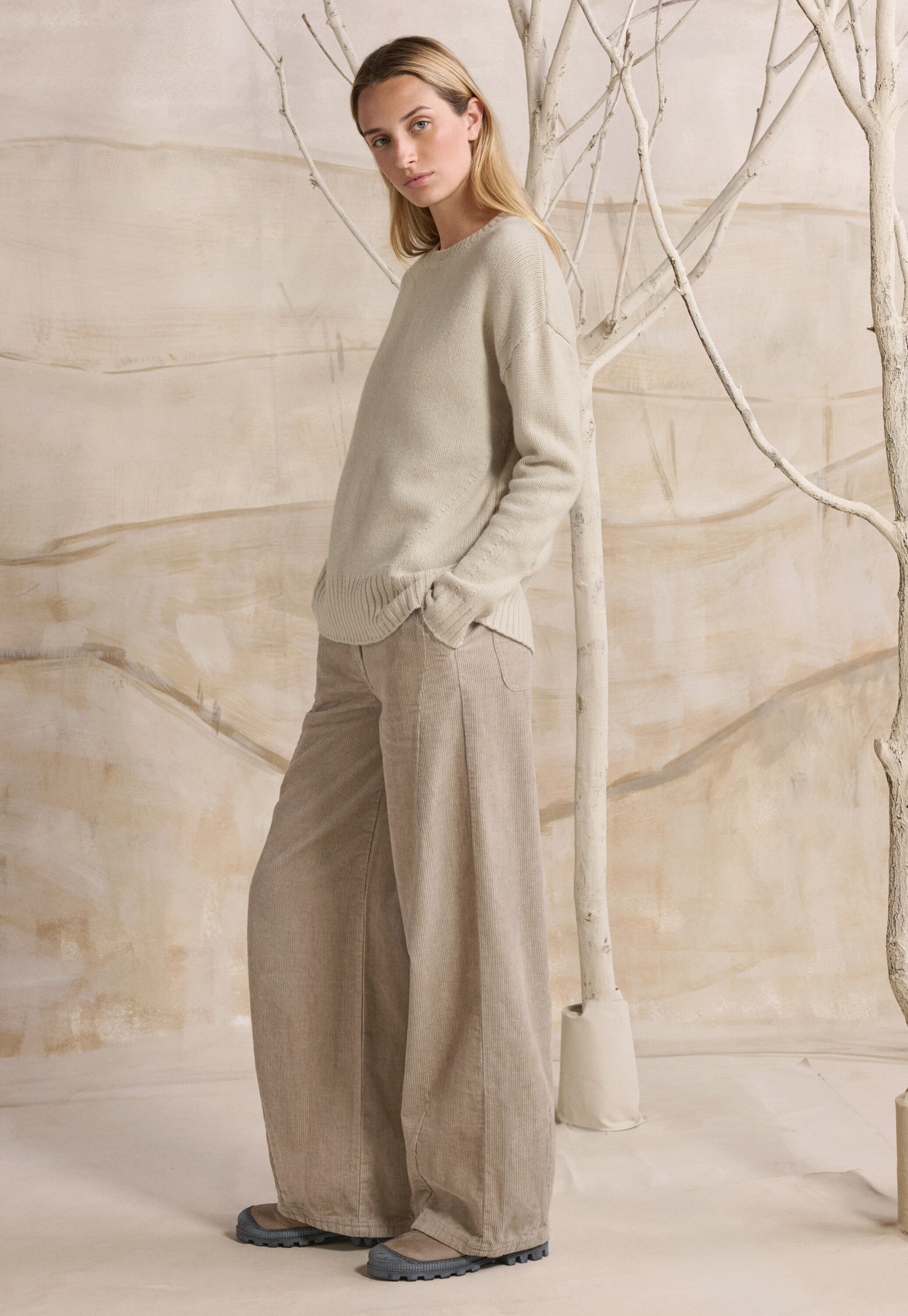 Hemp cotton & yak cord trousers