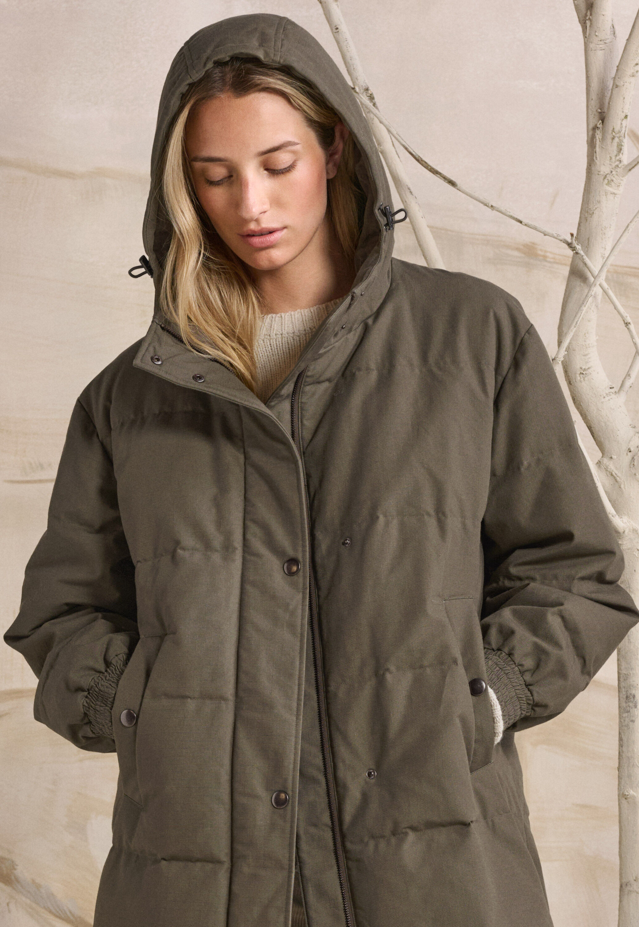 Long padded coat