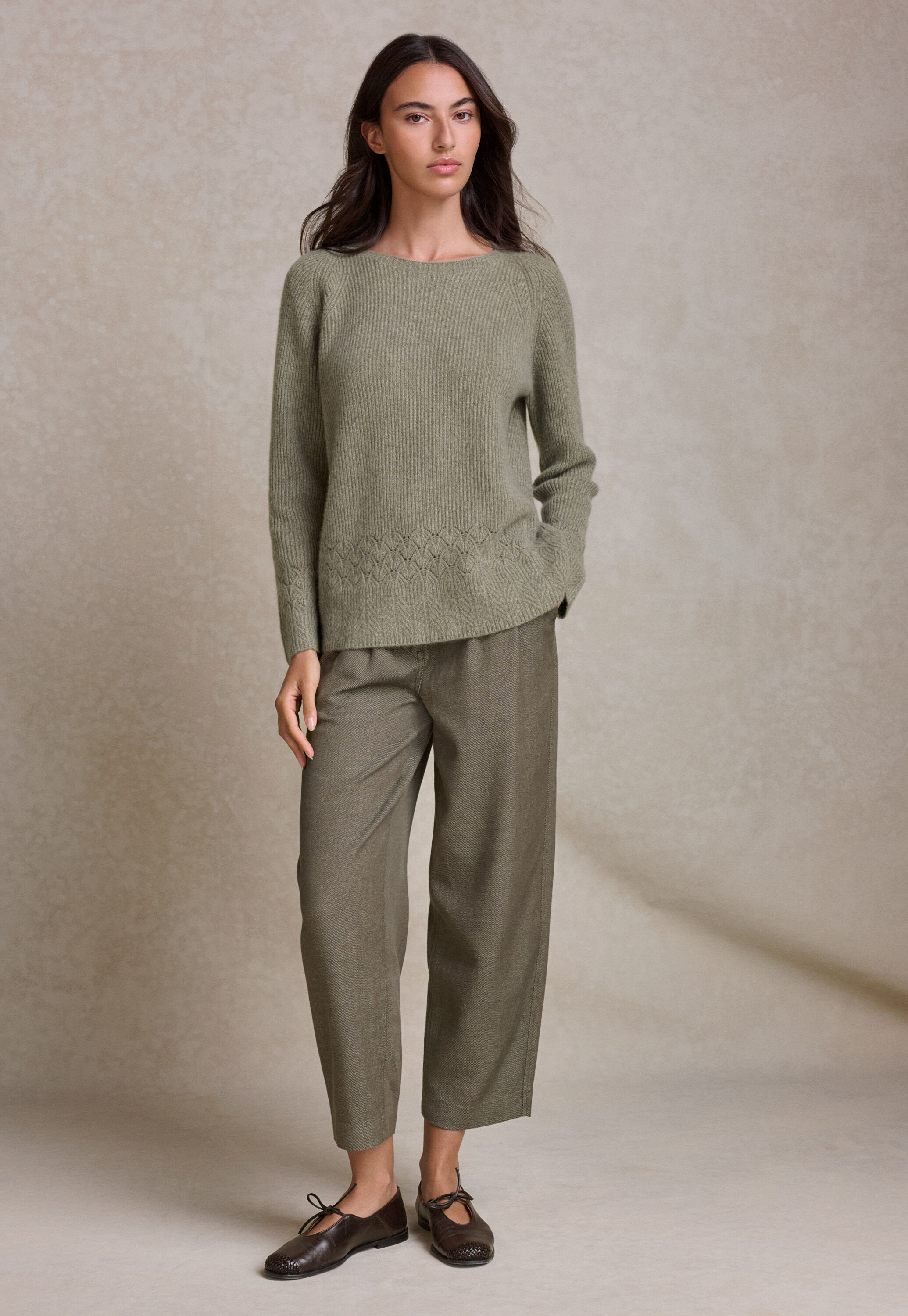 Stitch-hem sweater