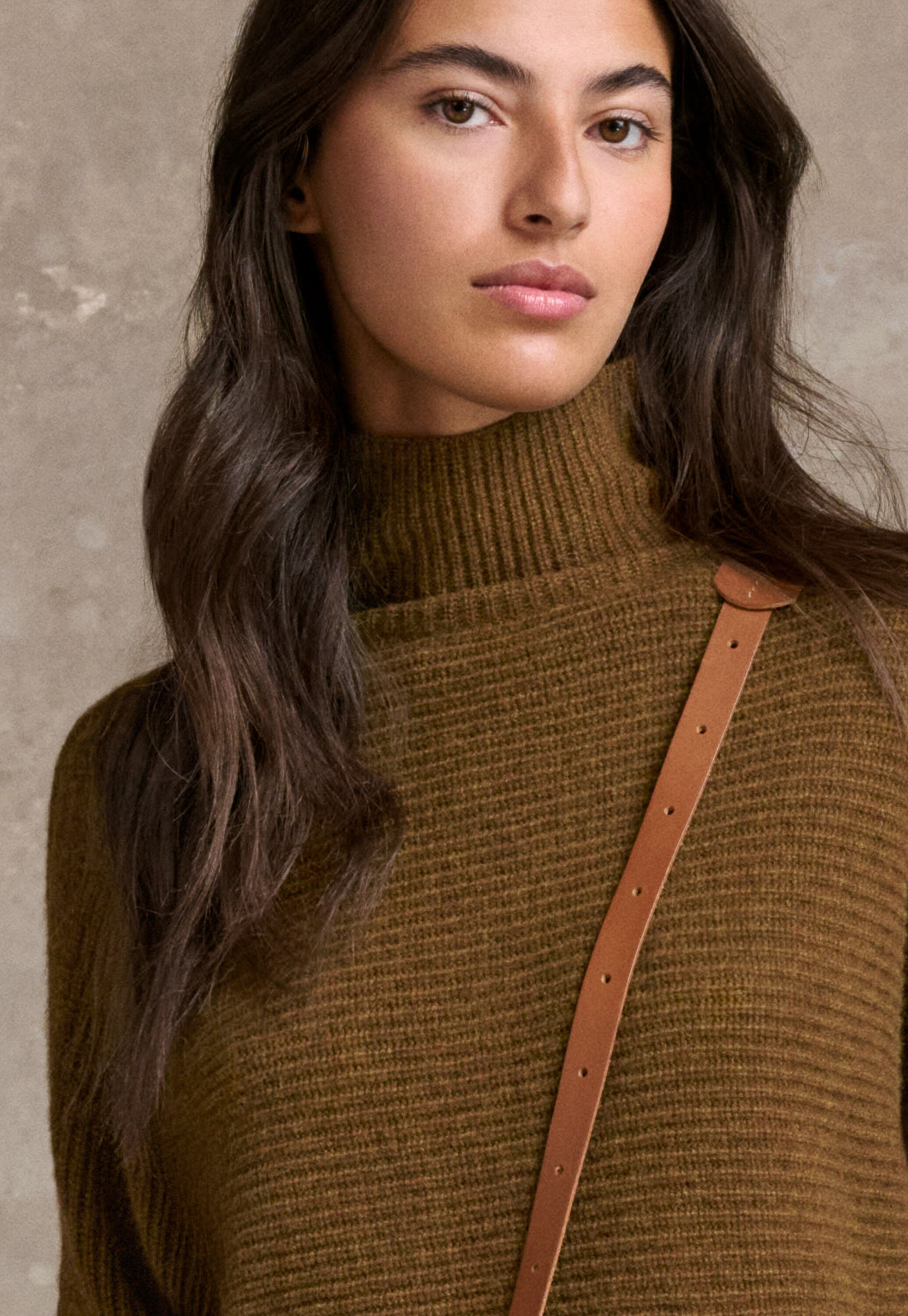 Dolman-sleeve sweater