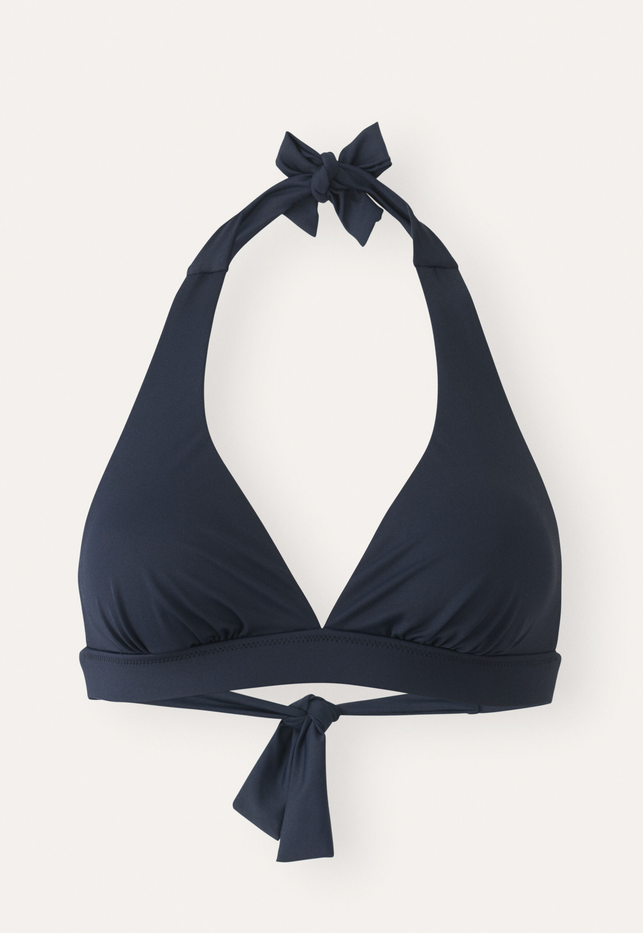 Halter-neck bikini top, Petrol blue, large