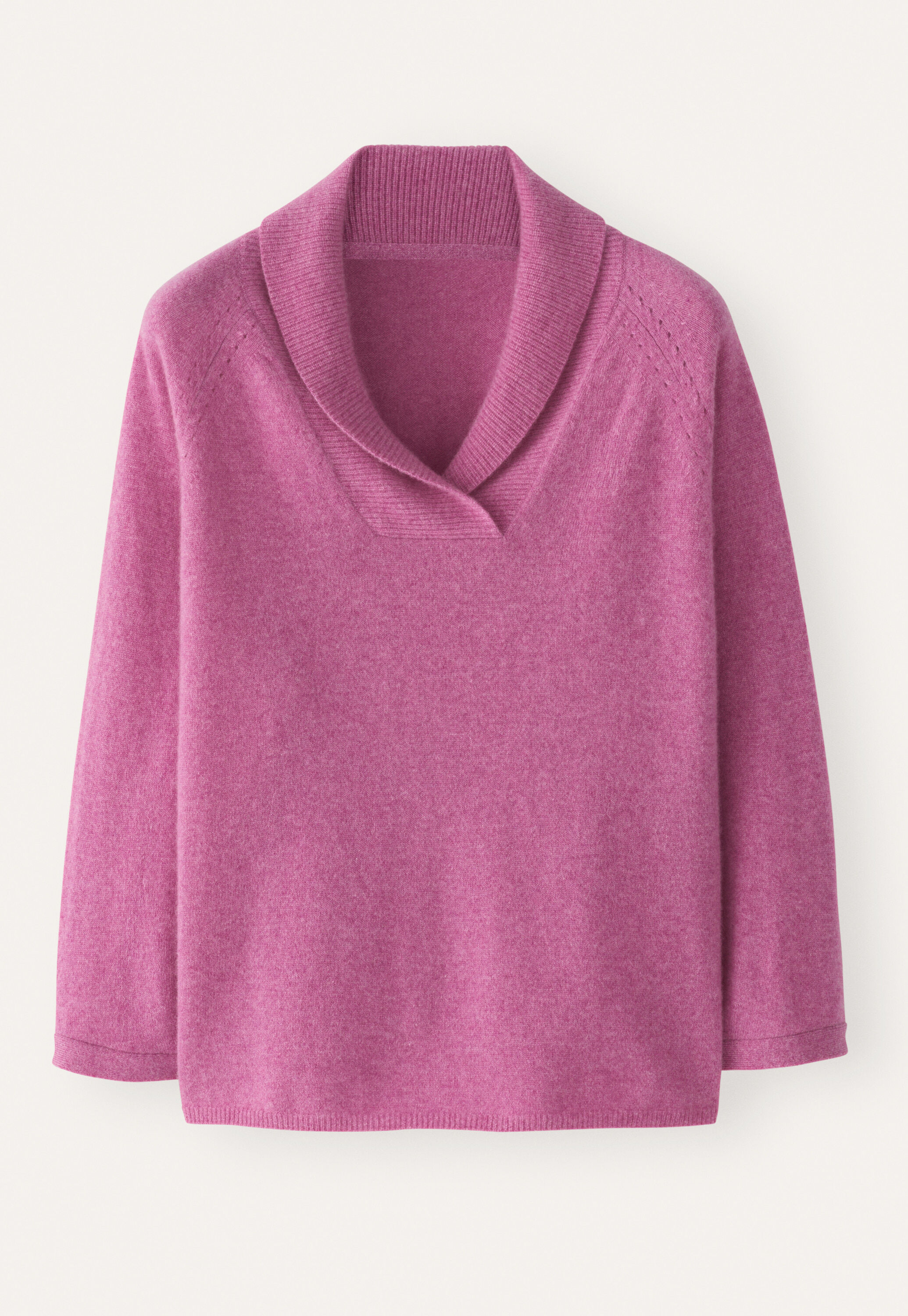 Shawl-collar sweater