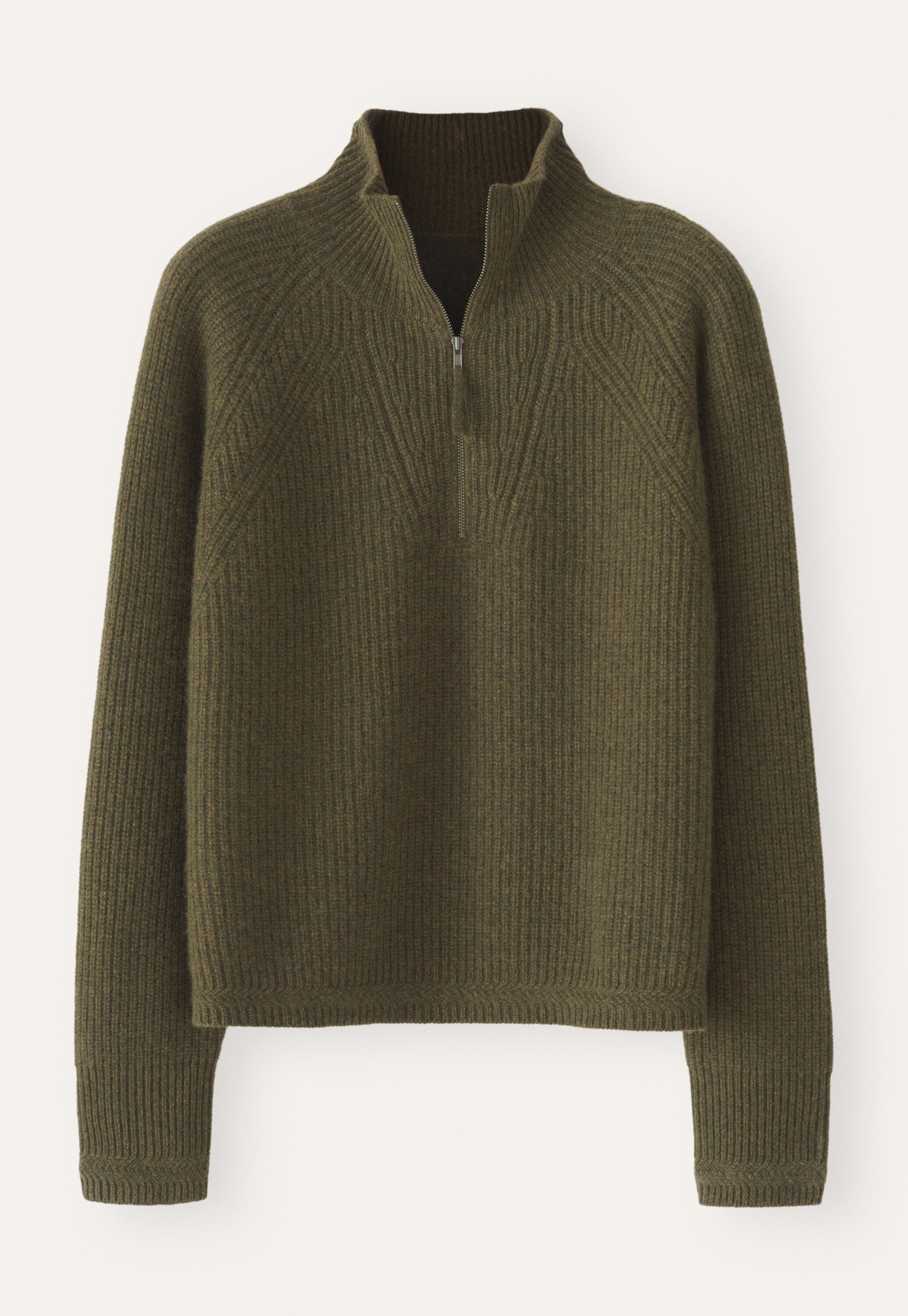 Zip-front sweater
