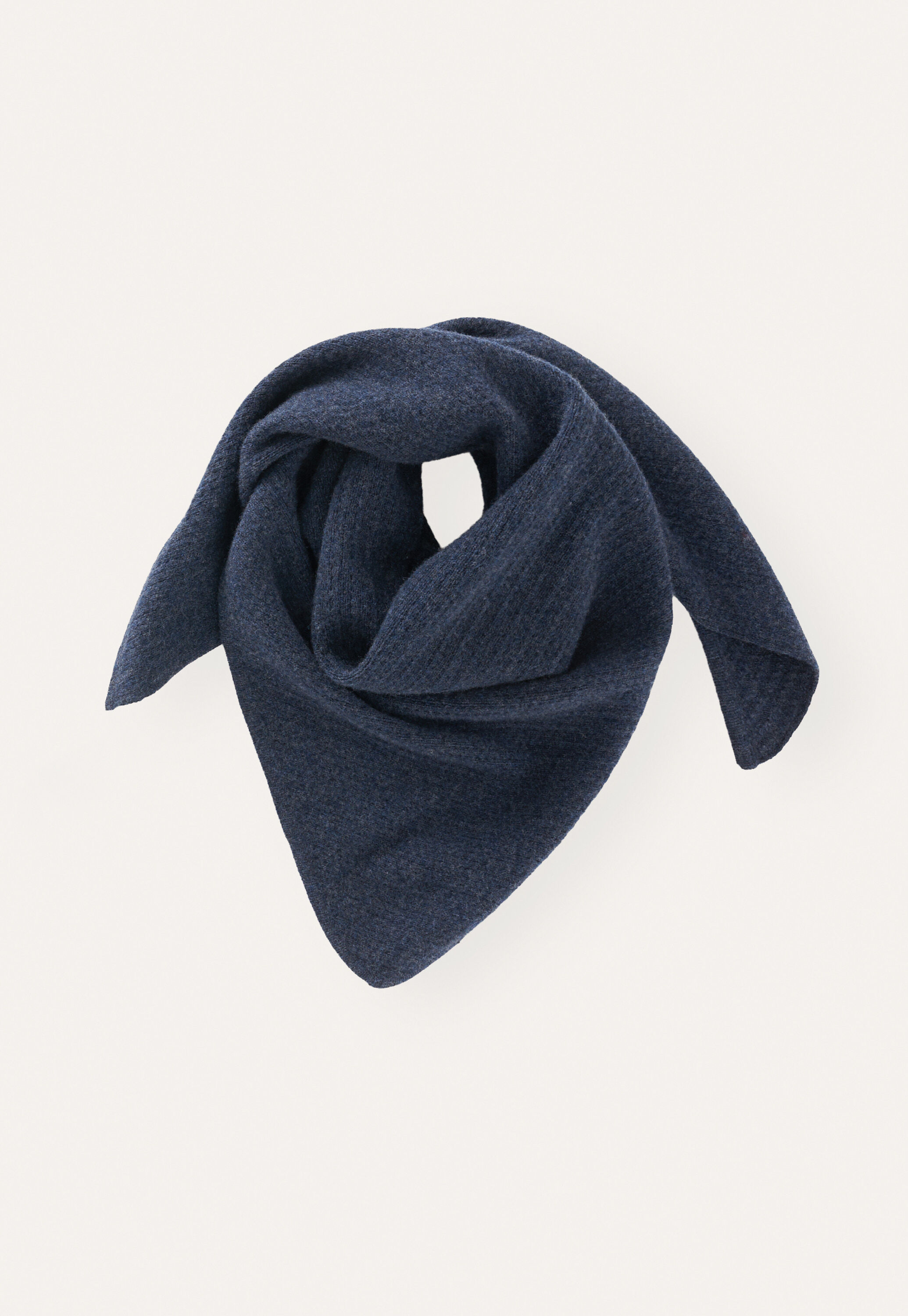 Knitted triangle scarf