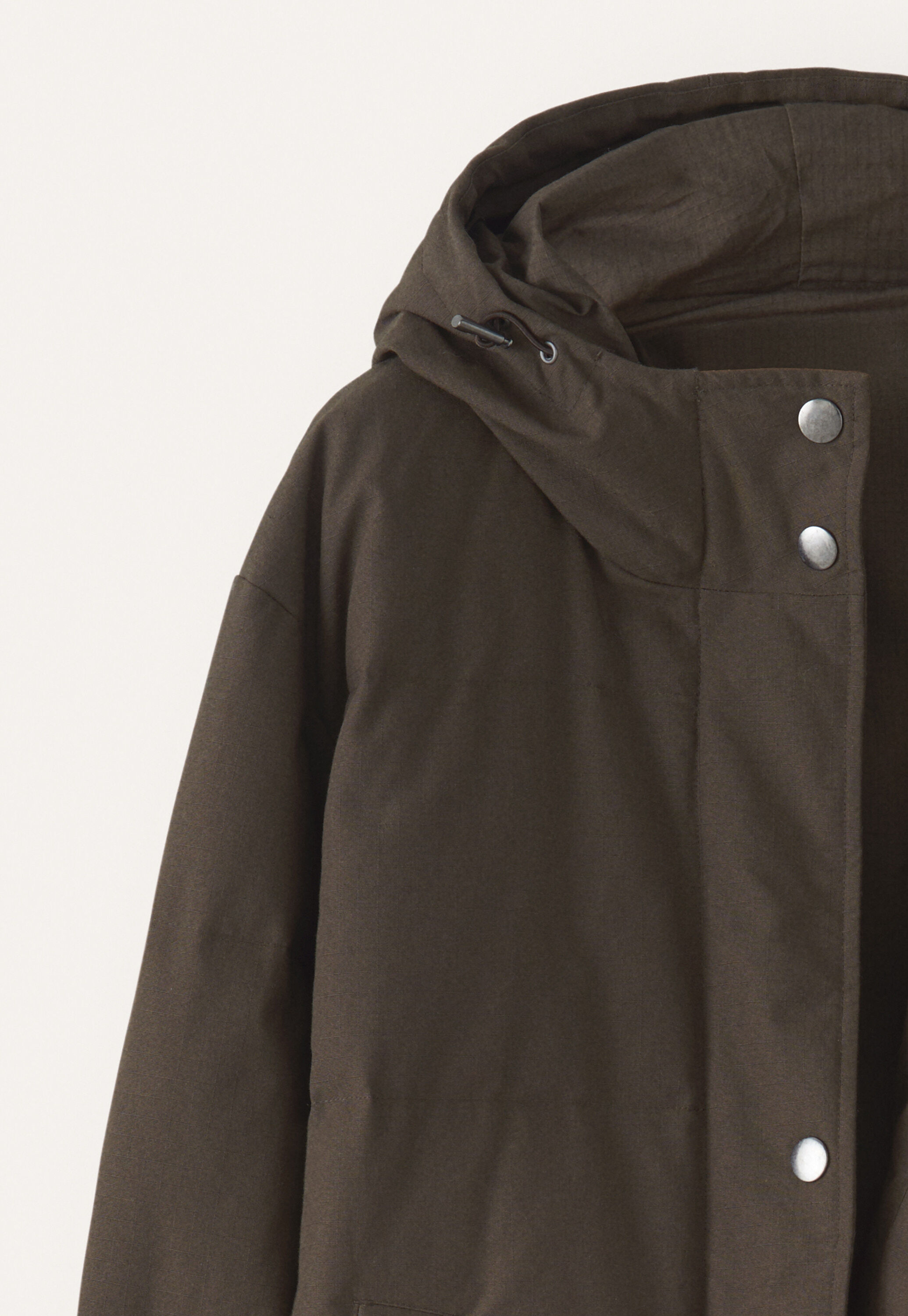 Long padded coat, Cocoa, large