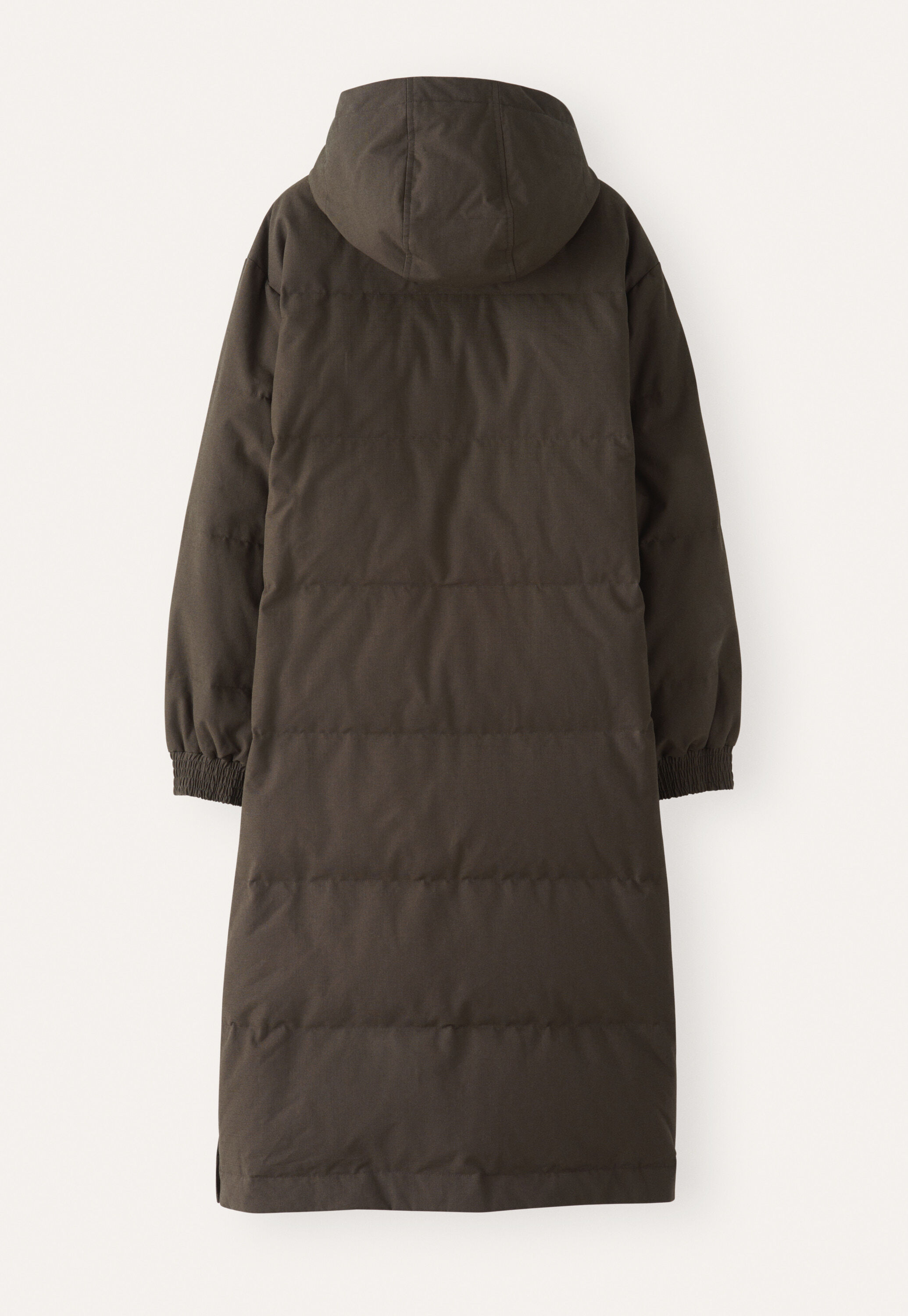 Long padded coat, Cocoa, large