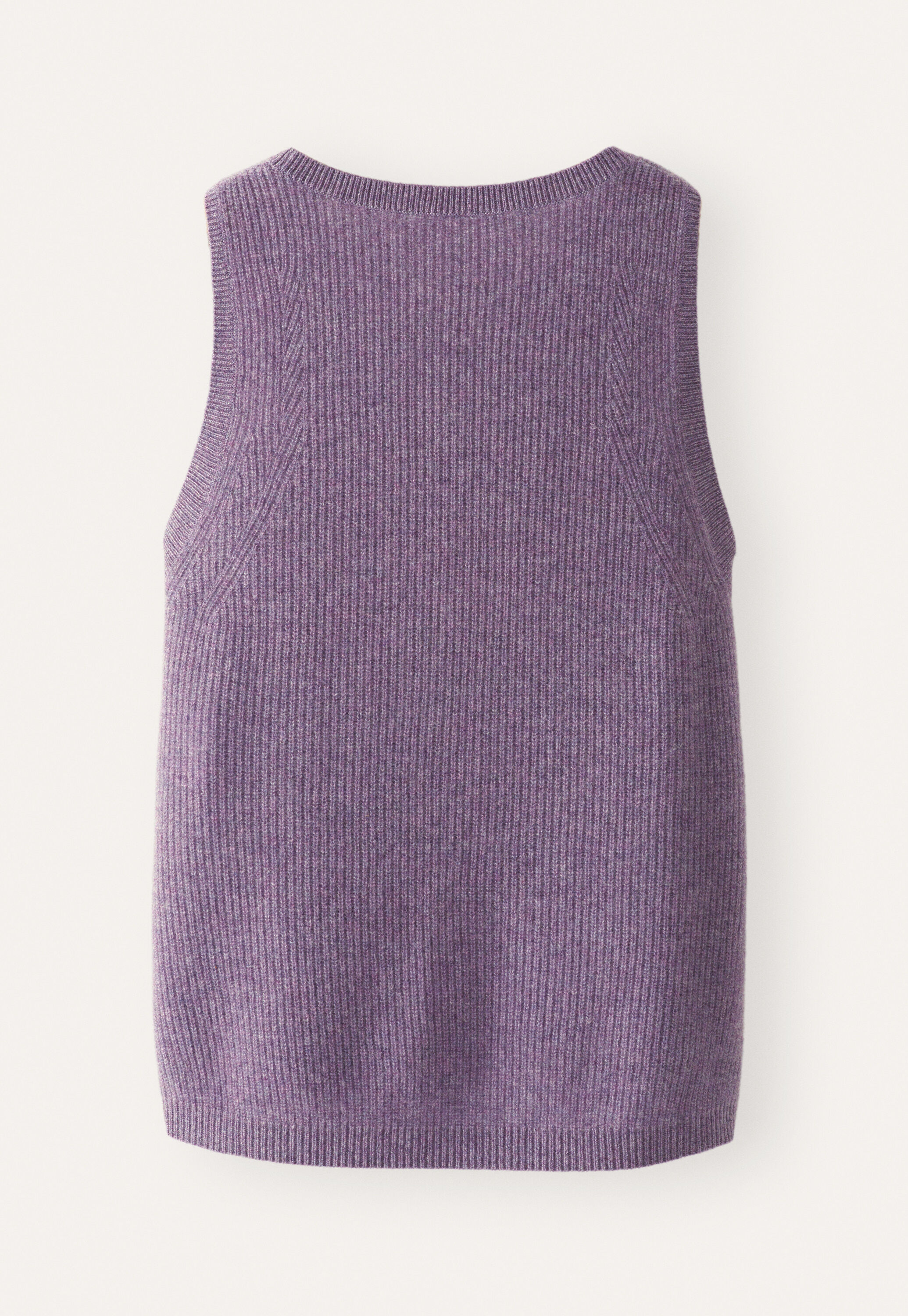 Sleeveless ribbed knit top