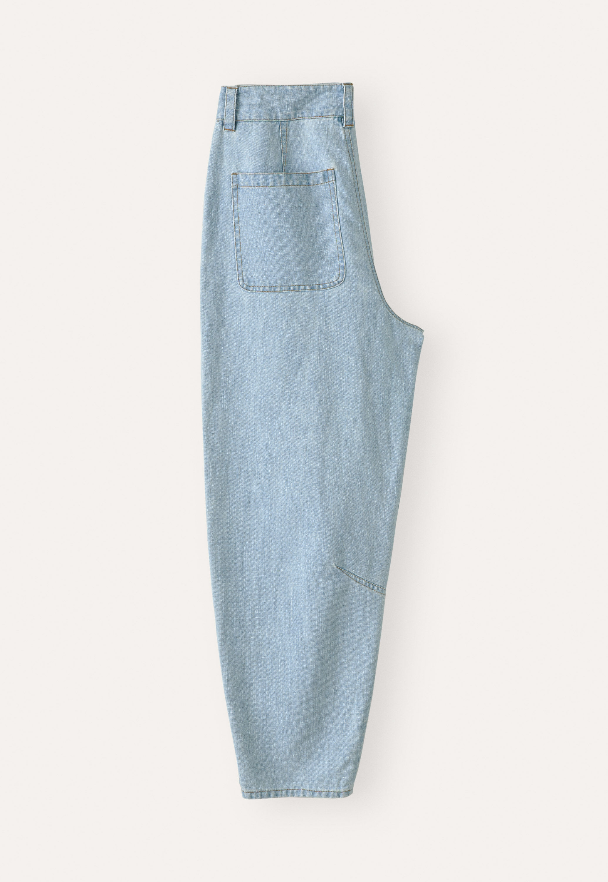 Indigo-dyed trousers