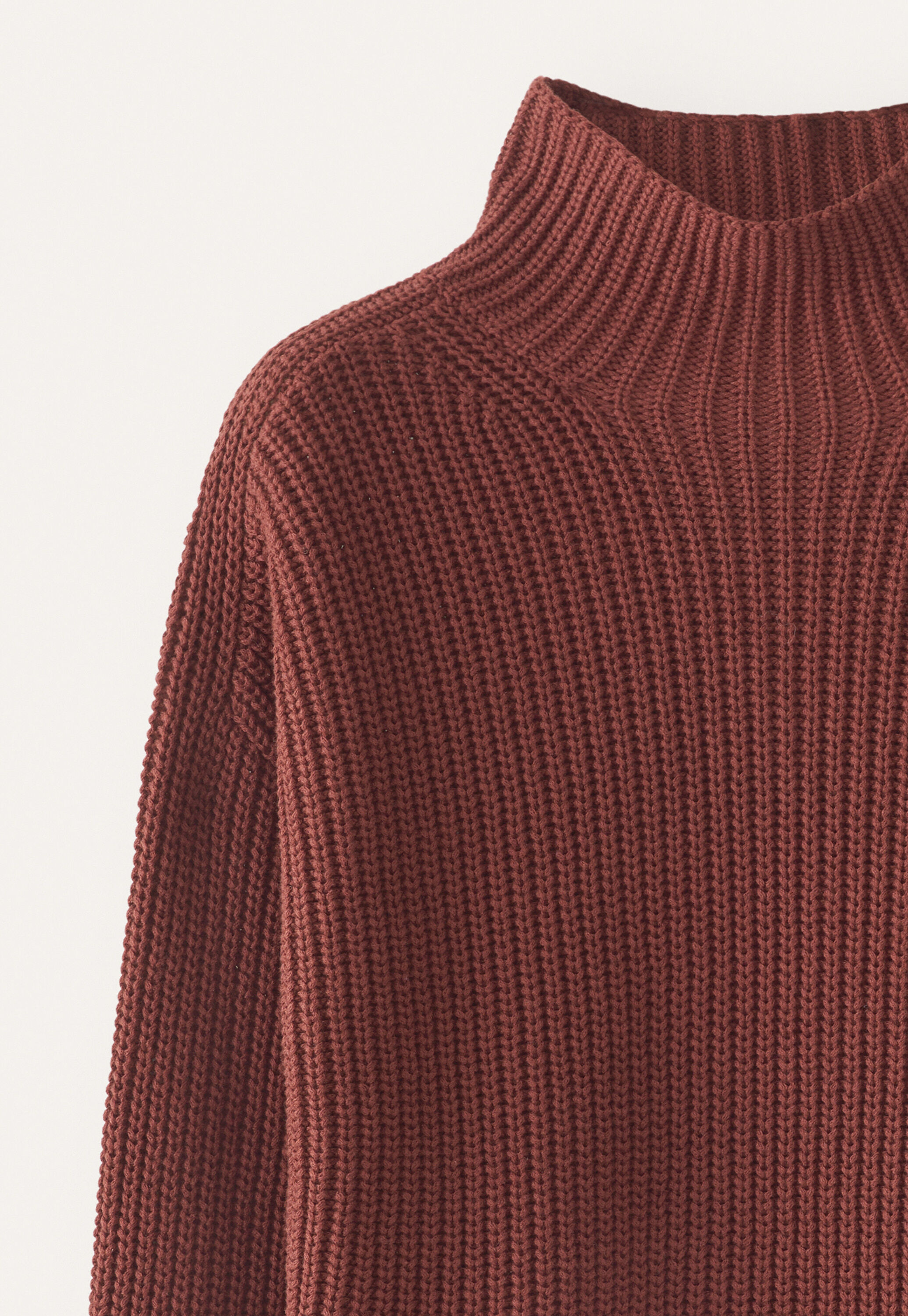 Funnel-neck sweater