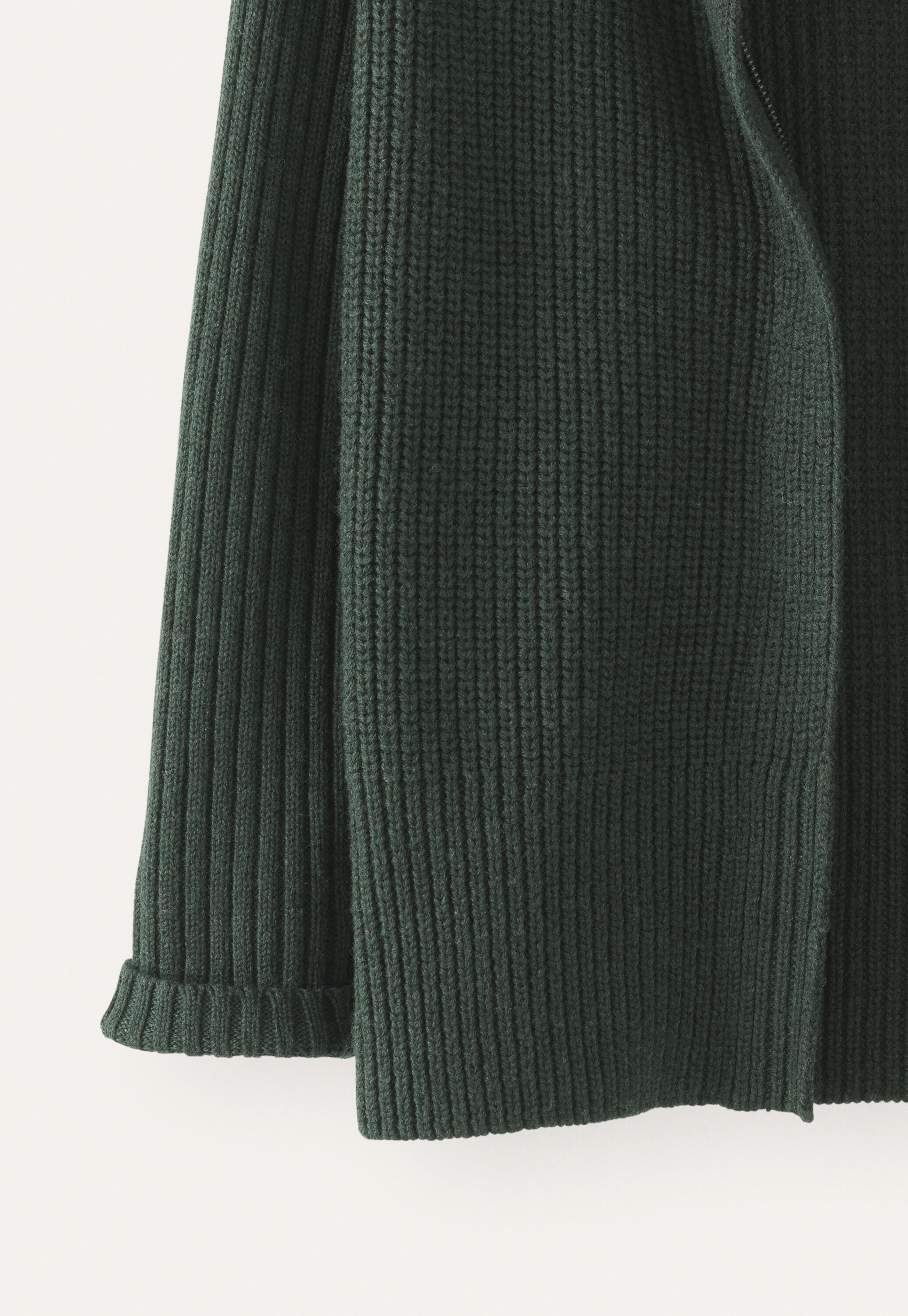 Zip-front cardigan