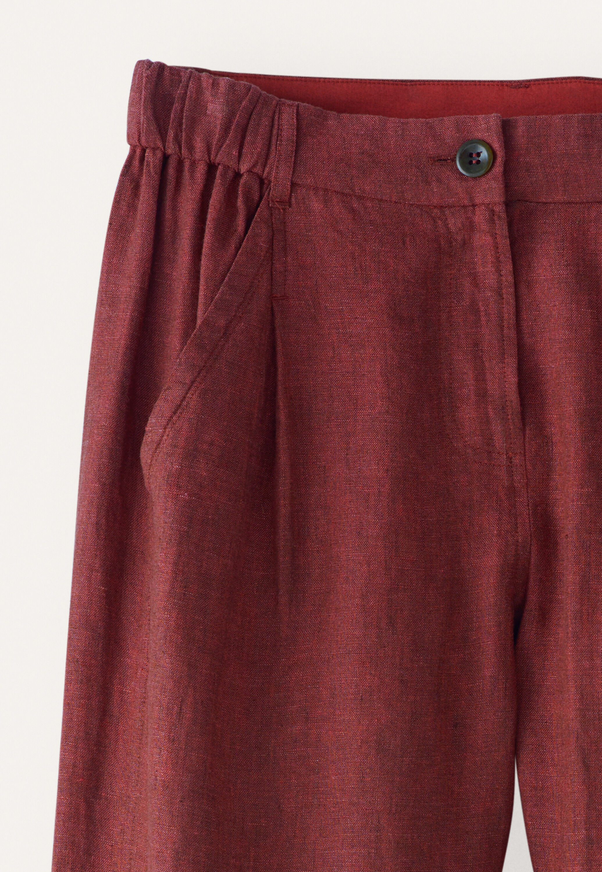Cropped tapered trousers