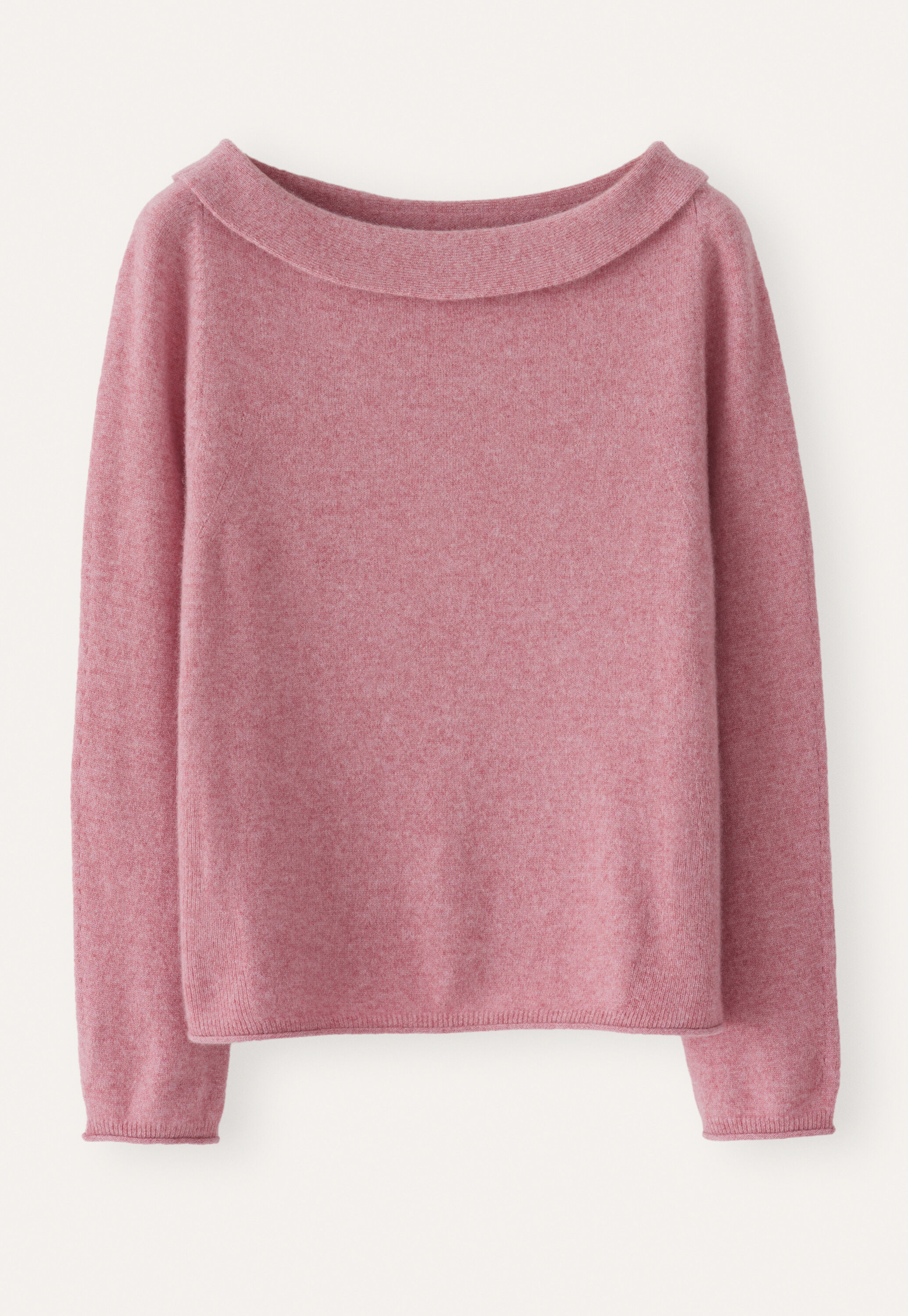 Turn-over boat-neck sweater