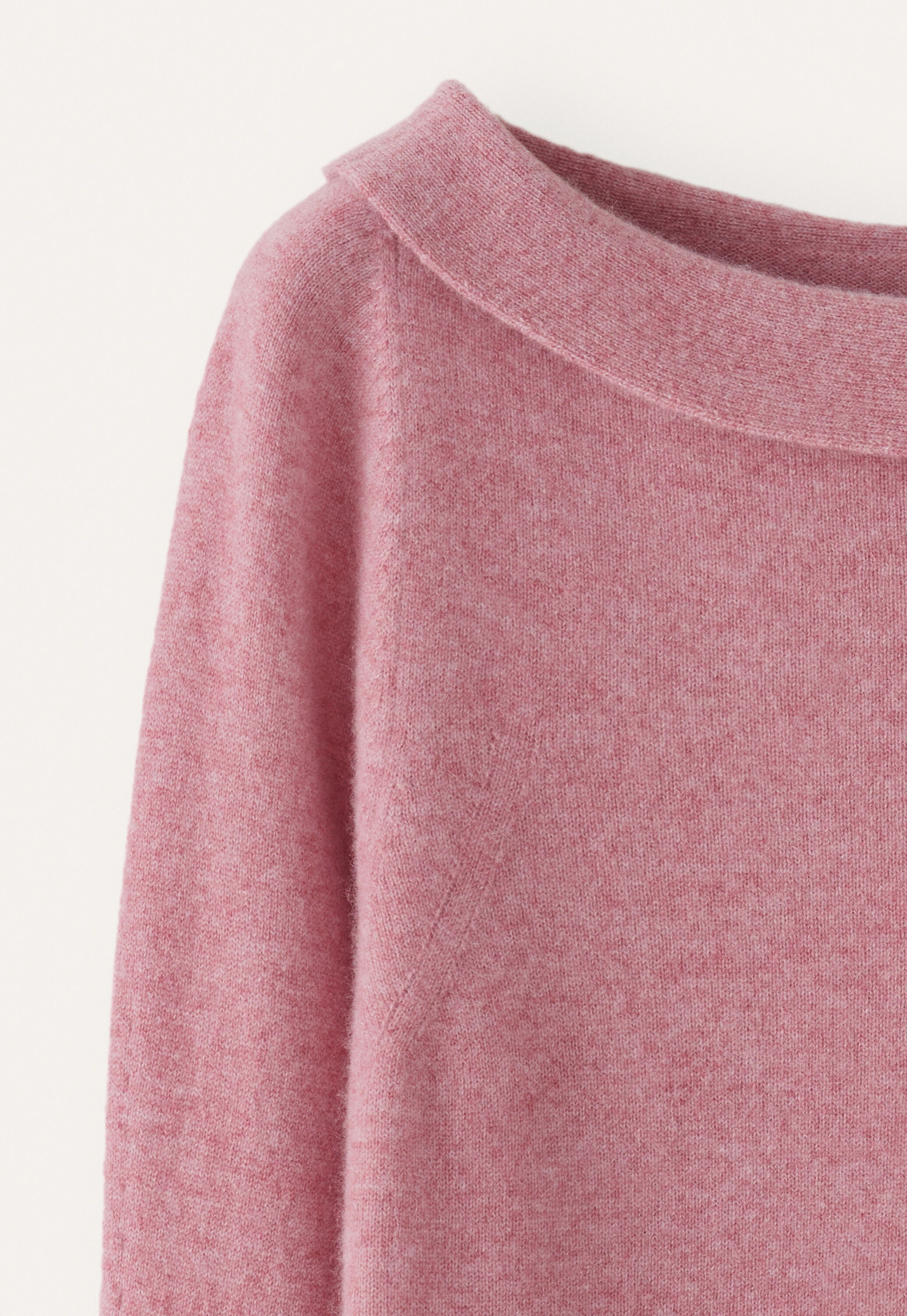 Turn-over boat-neck sweater