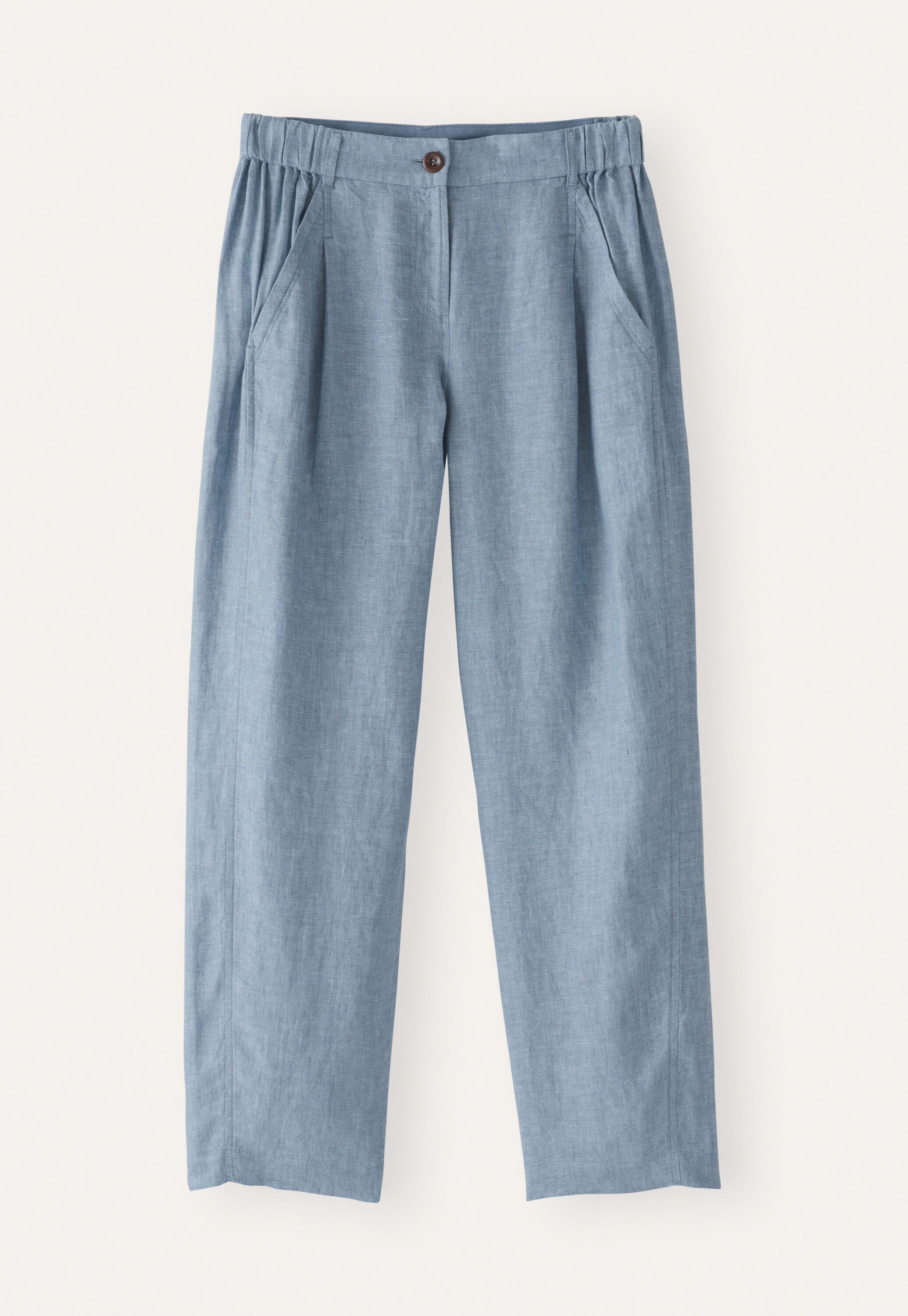 Cropped tapered trousers