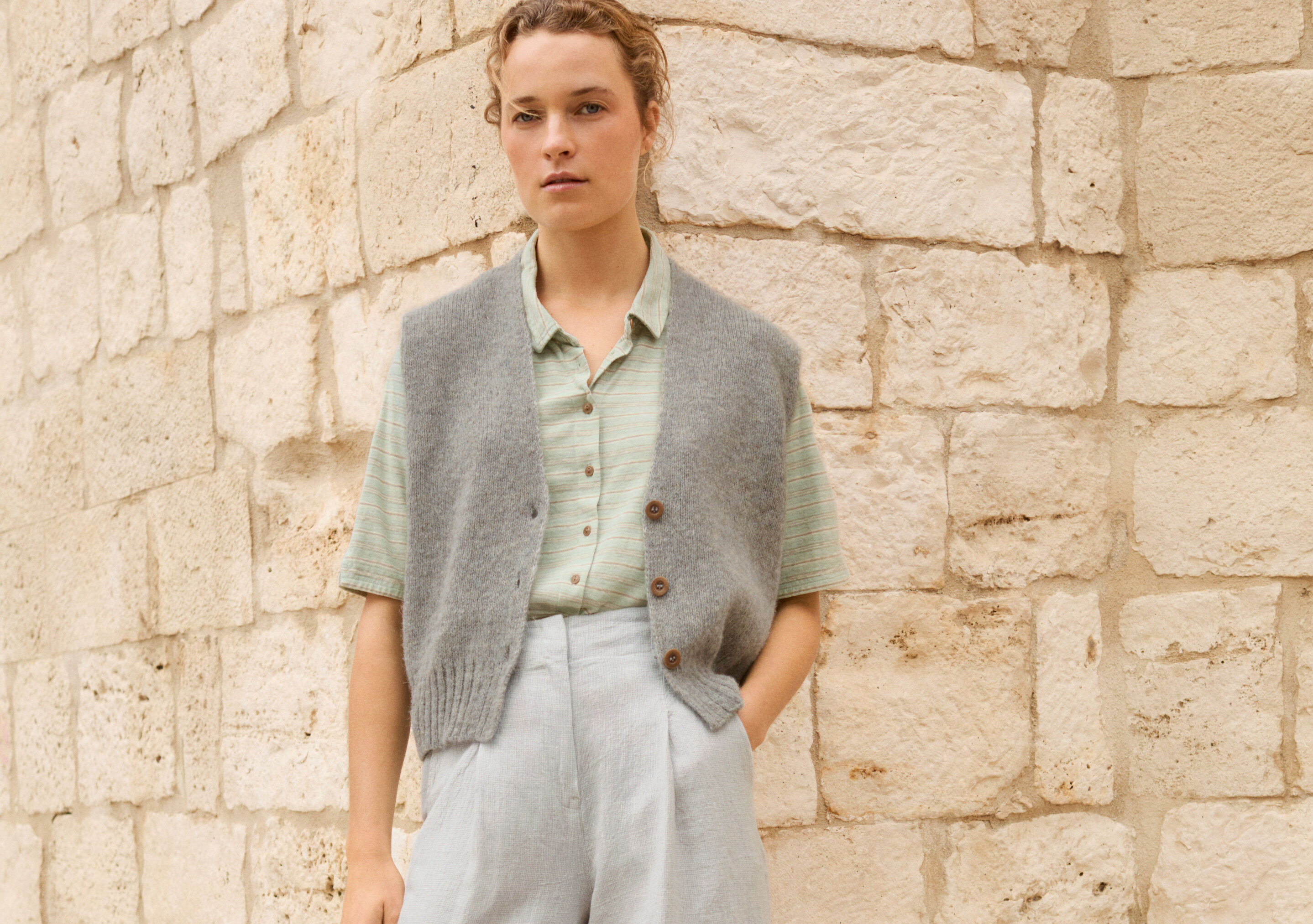 Knitted waistcoat