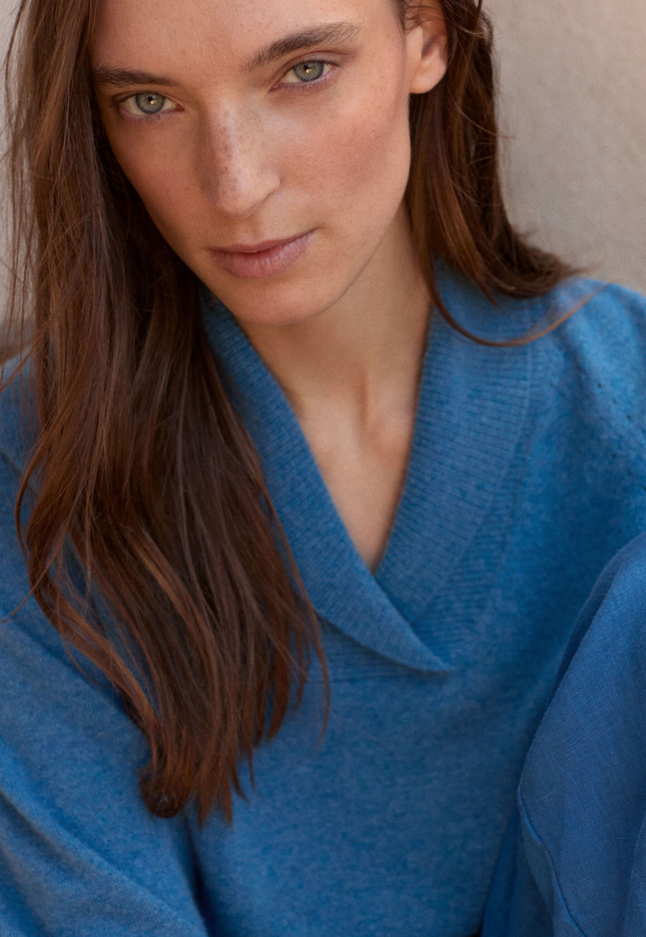 Shawl-collar sweater