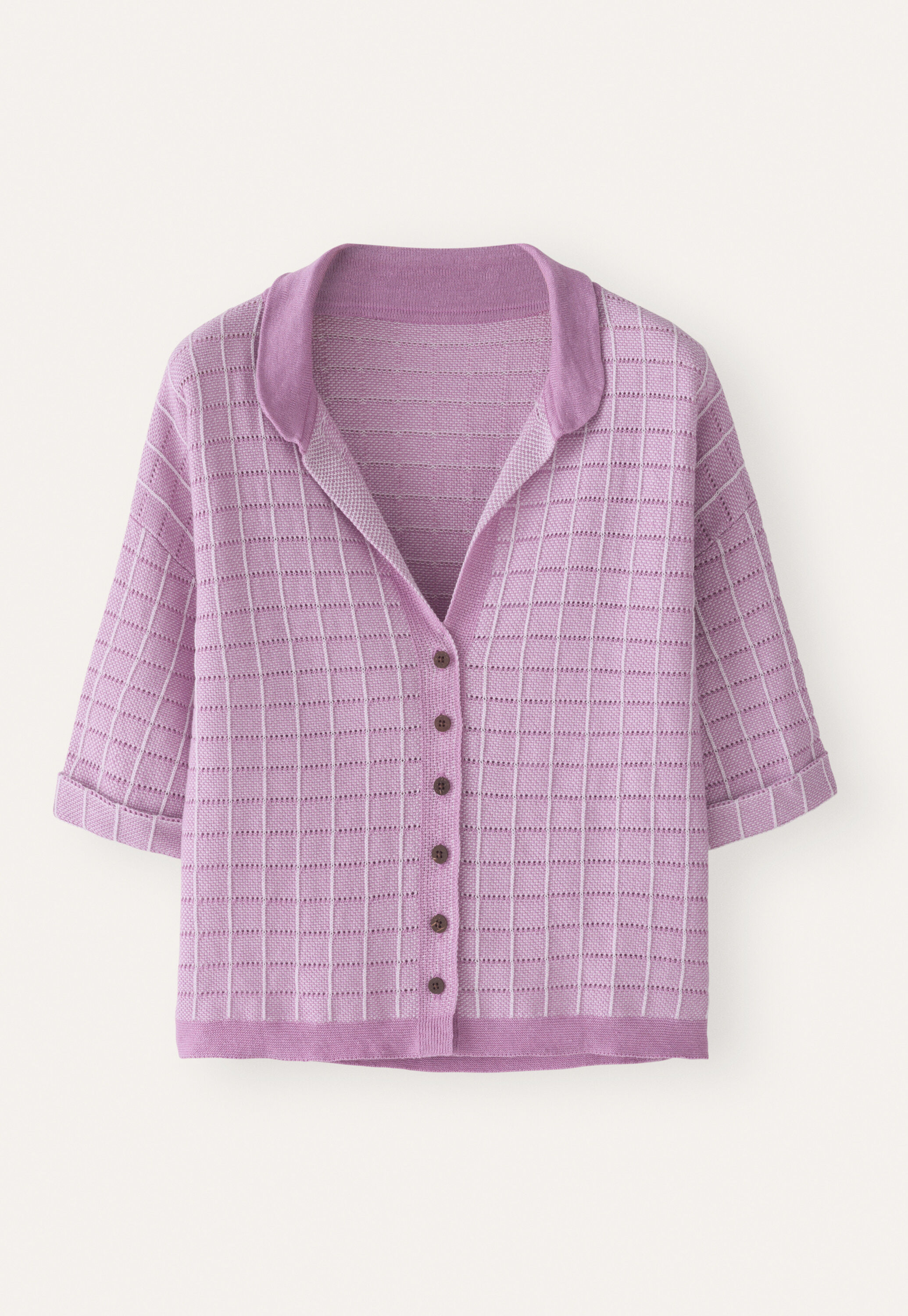 Check-stitch shirt