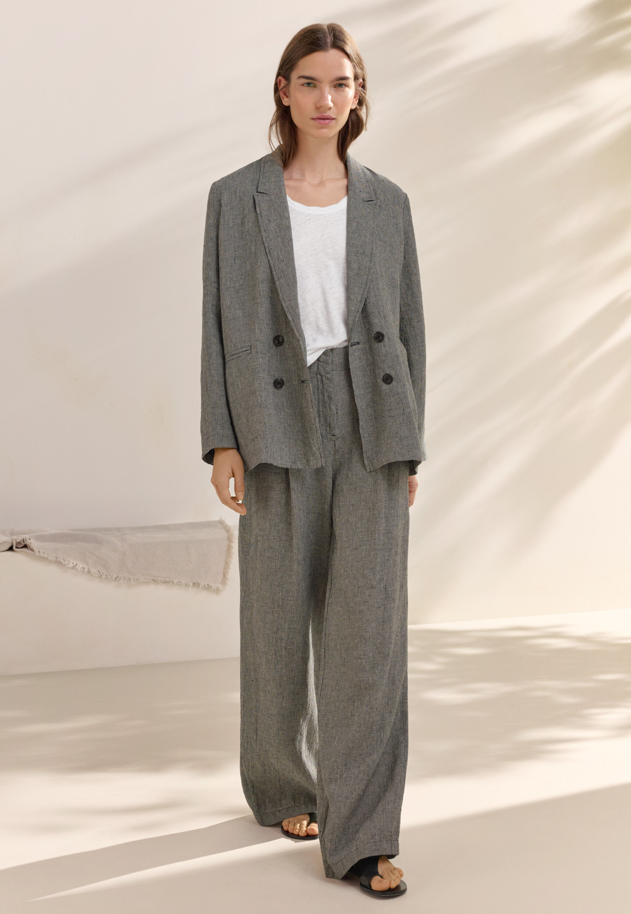 Pleat-front trousers