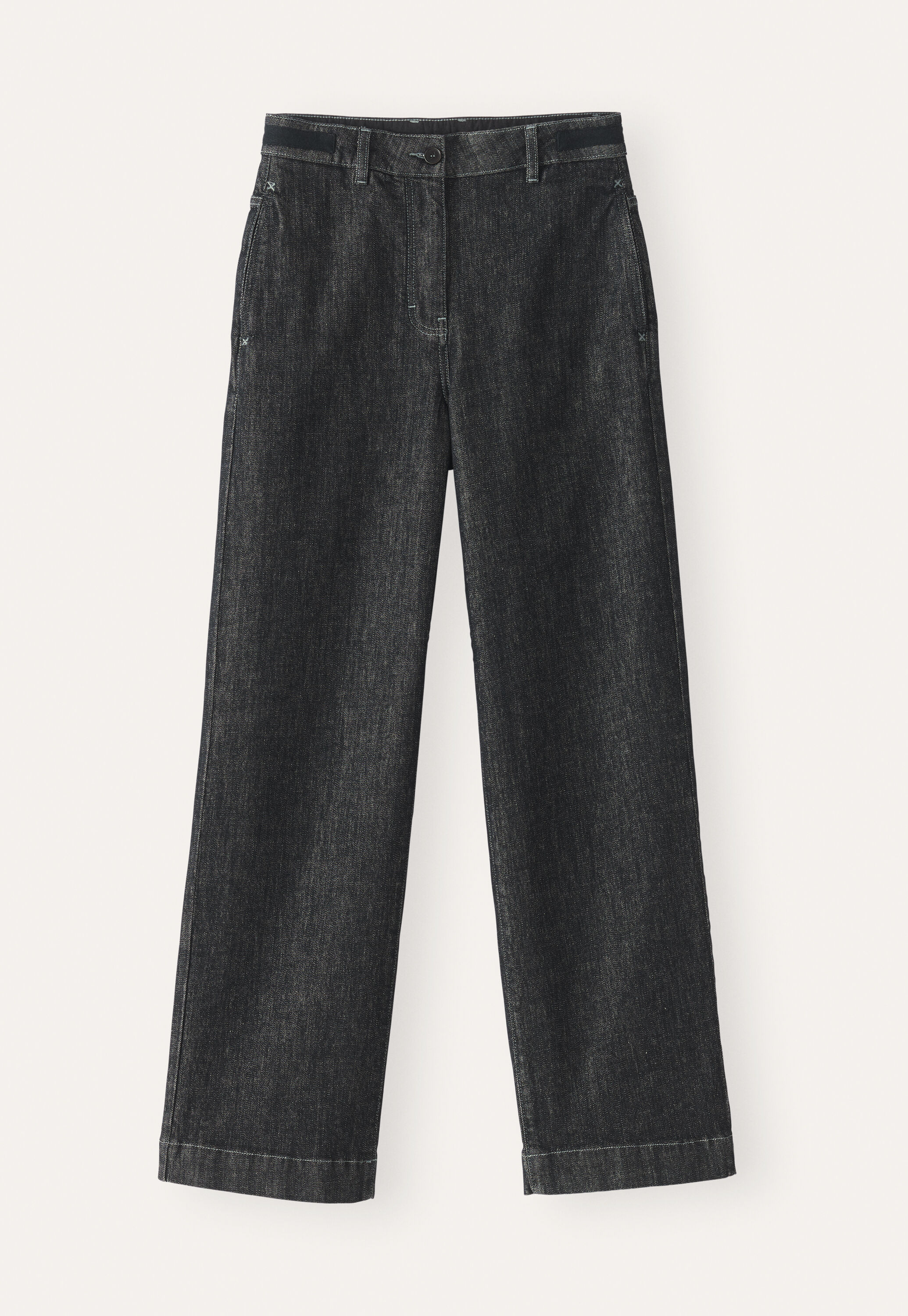 Relaxed straight leg jeans