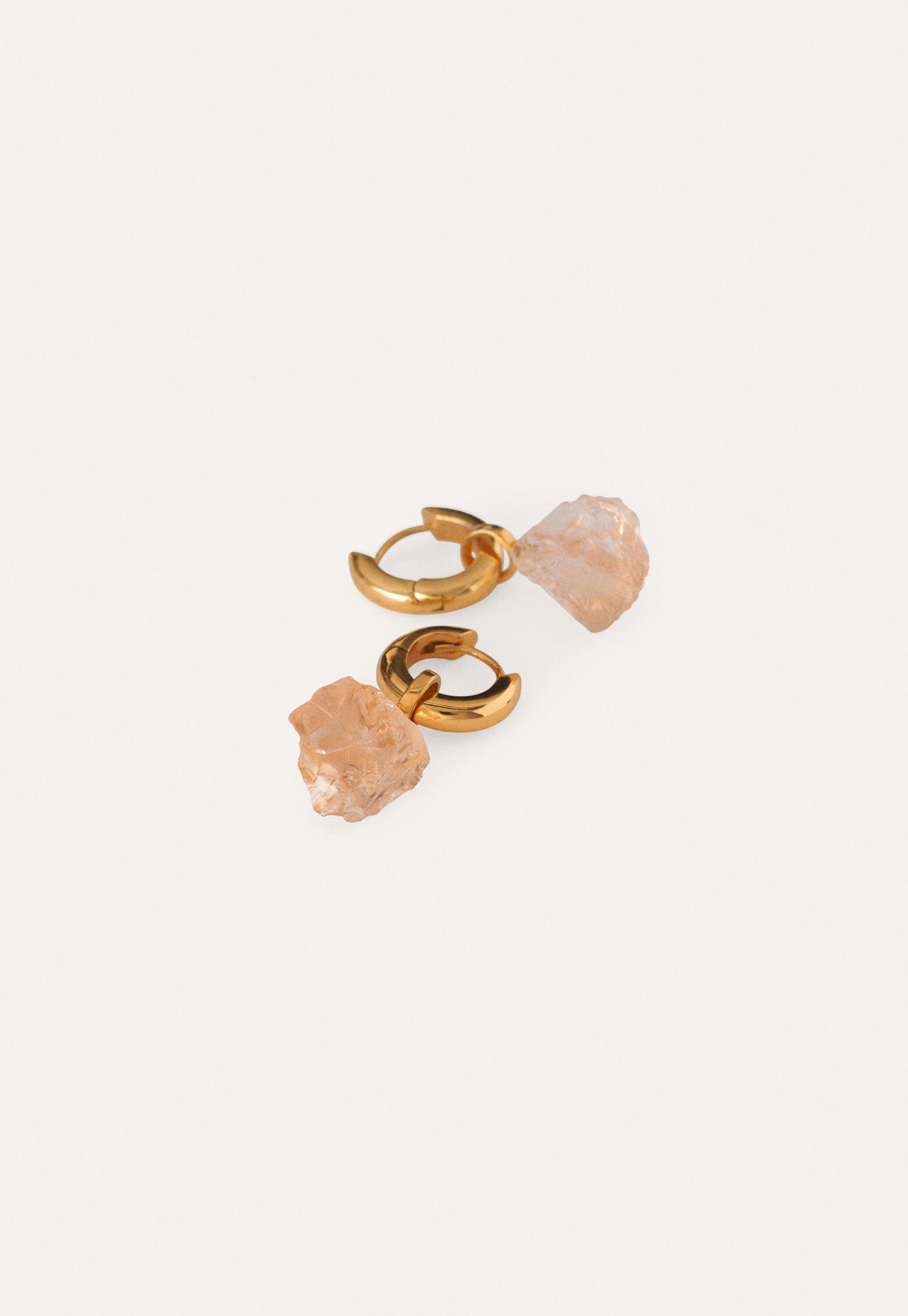 Champagne stone earrings