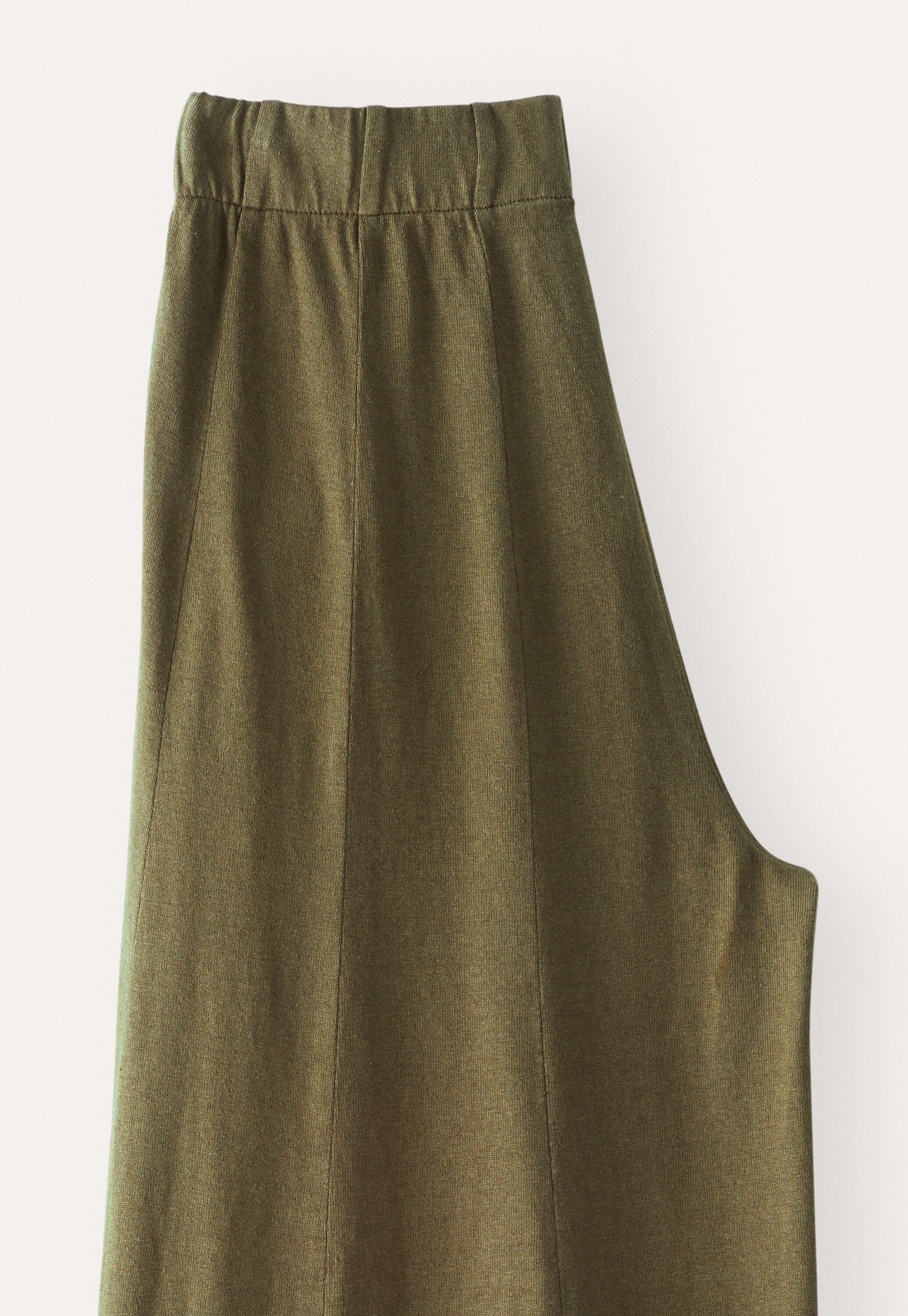 Wide-leg jersey trousers