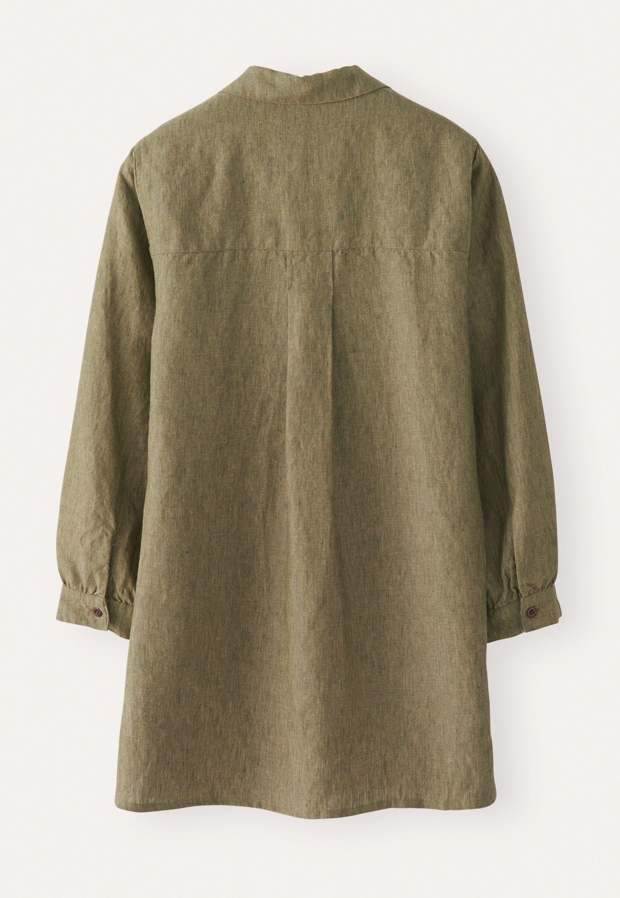 Deep side-split shirt