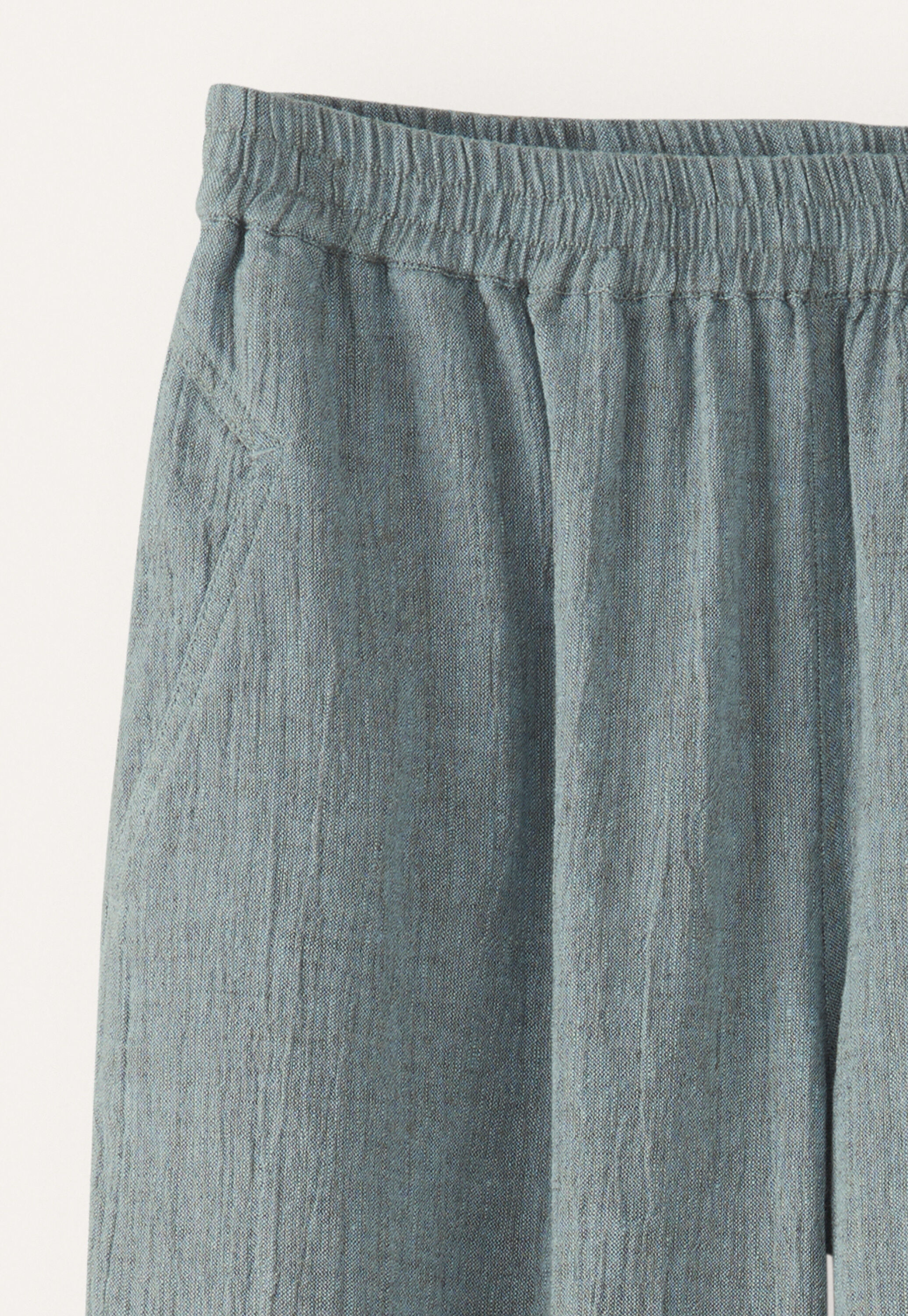 Crinkle tapered trousers